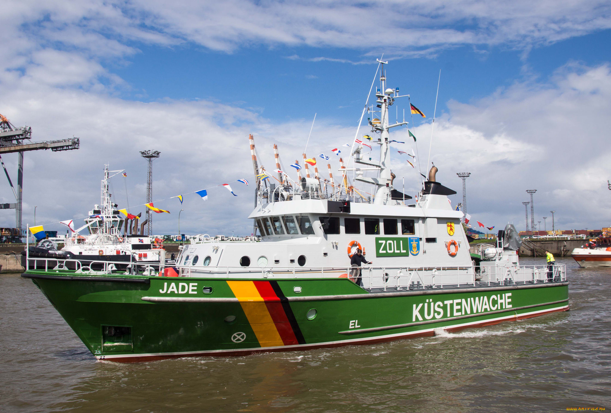 jade, корабли, катера, охрана, береговая