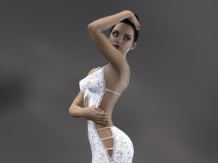 Картинка 3д+графика люди+ people фон взгляд девушка