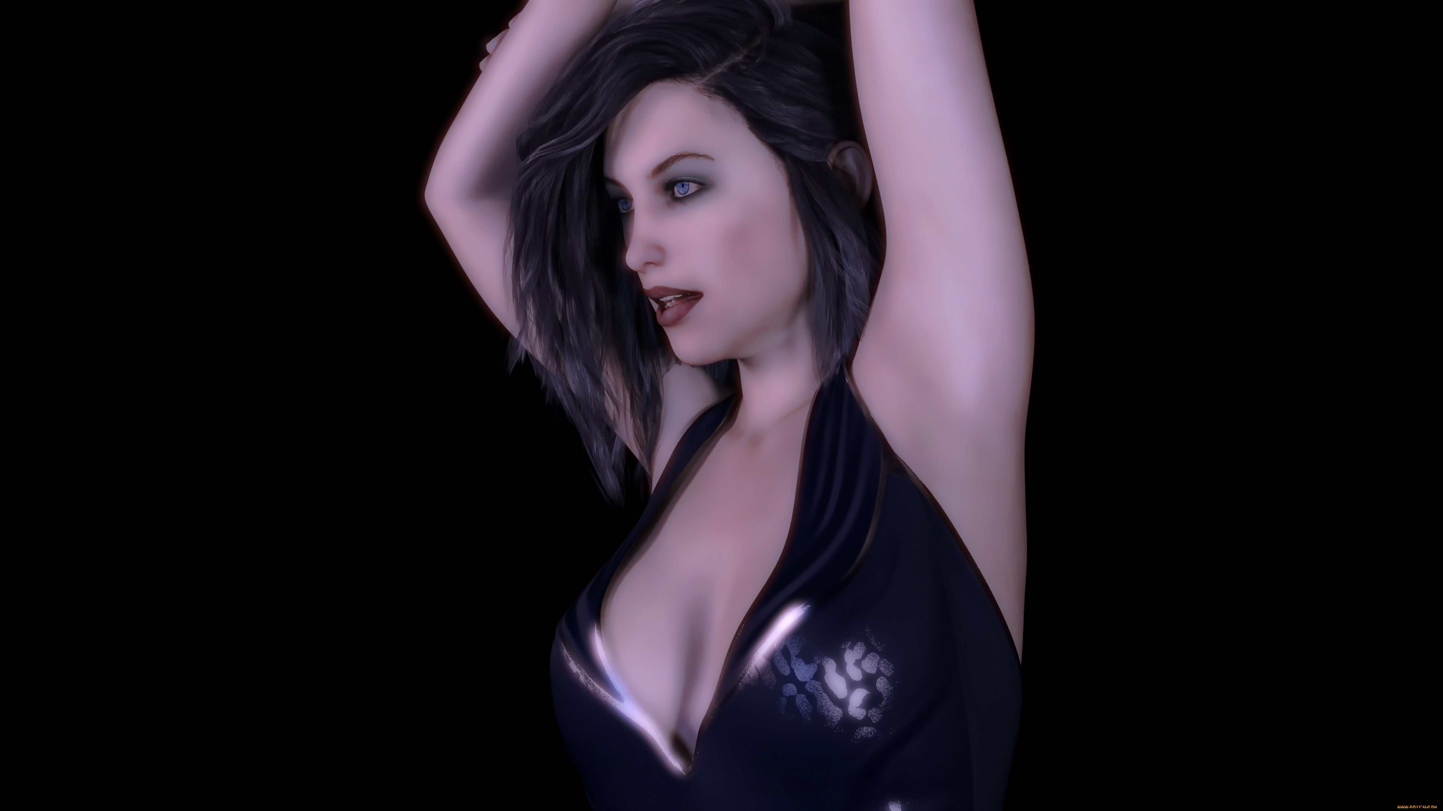 3д, графика, люди, , people, фон, взгляд, девушка