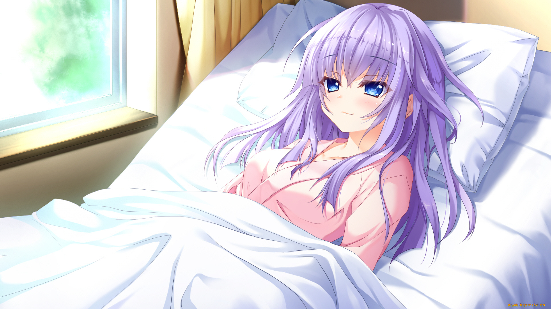 аниме, summer, pockets, девушка