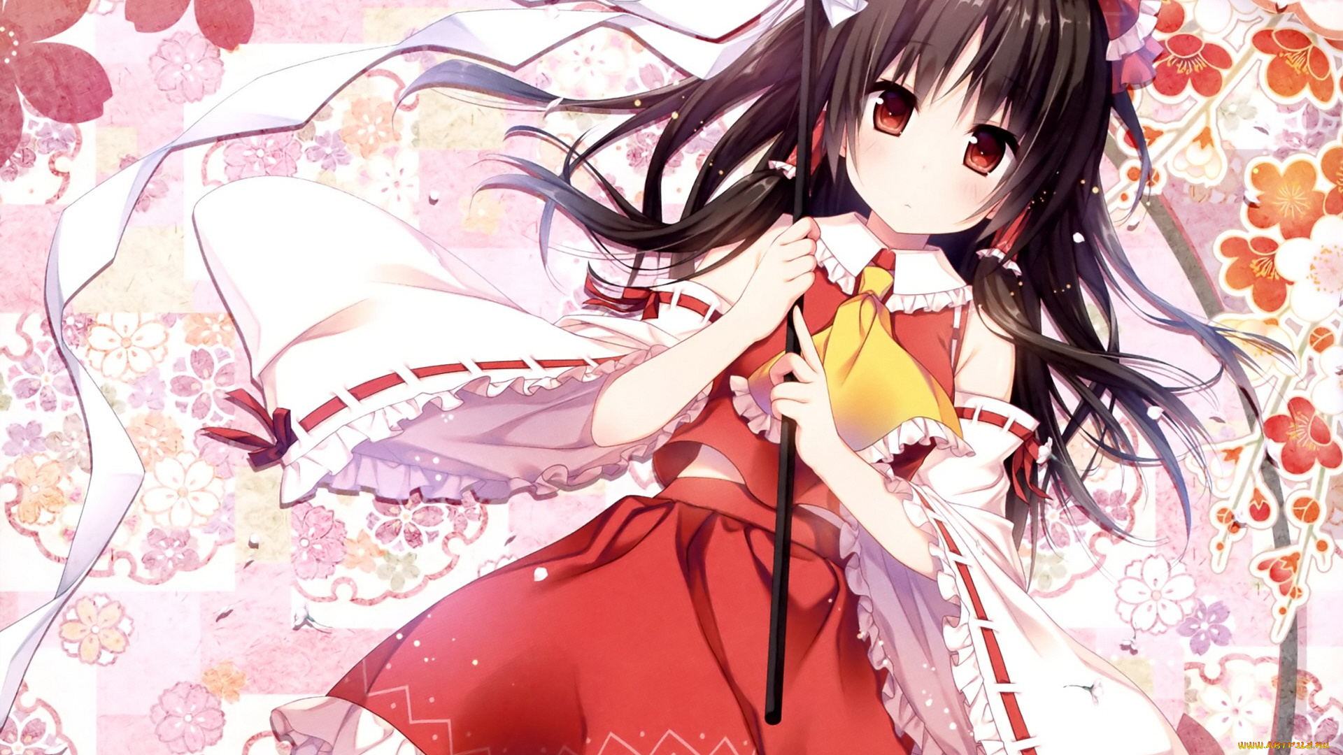 аниме, touhou, девушка