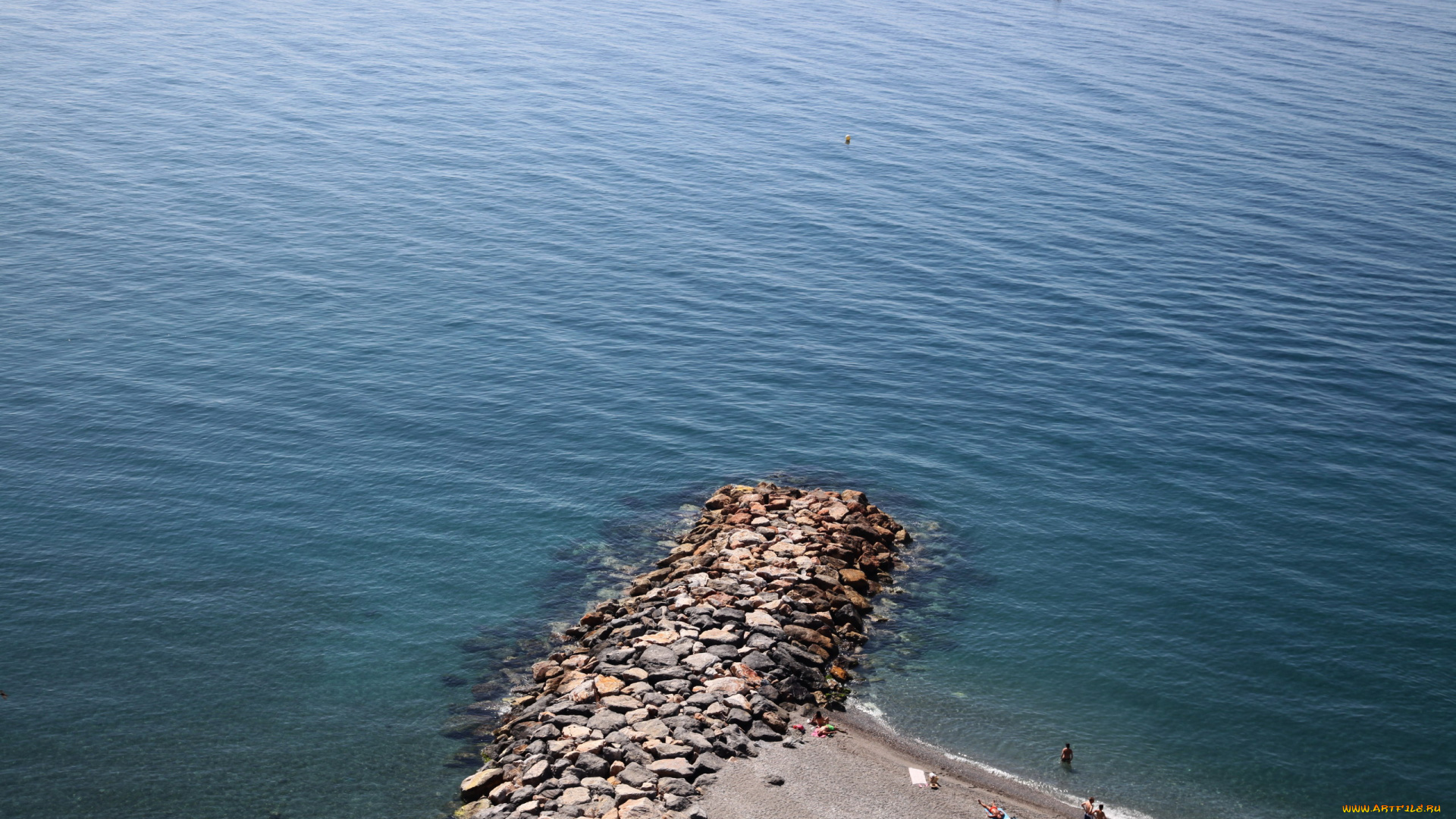 природа, побережье, камни