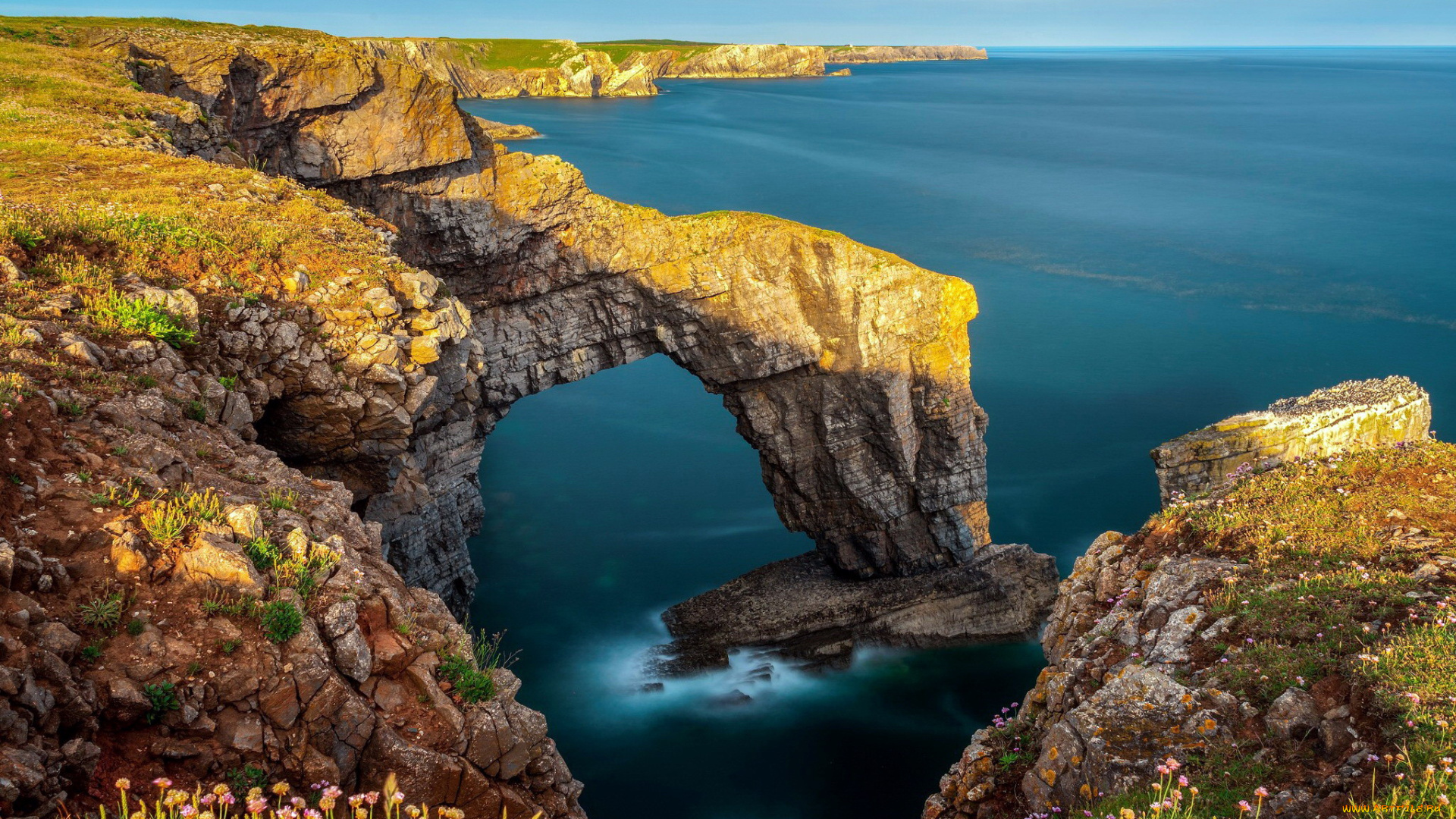 природа, побережье, скалы