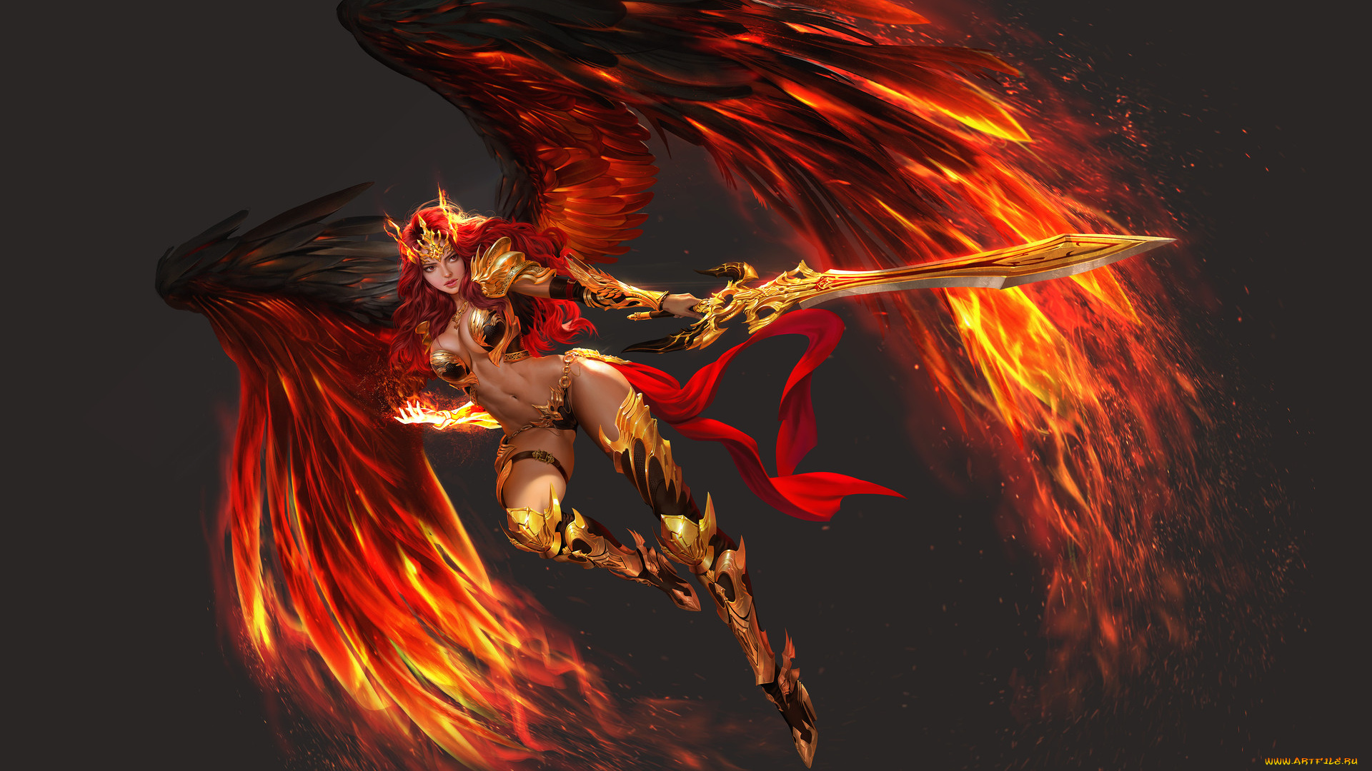 видео, игры, league, of, angels, девушка