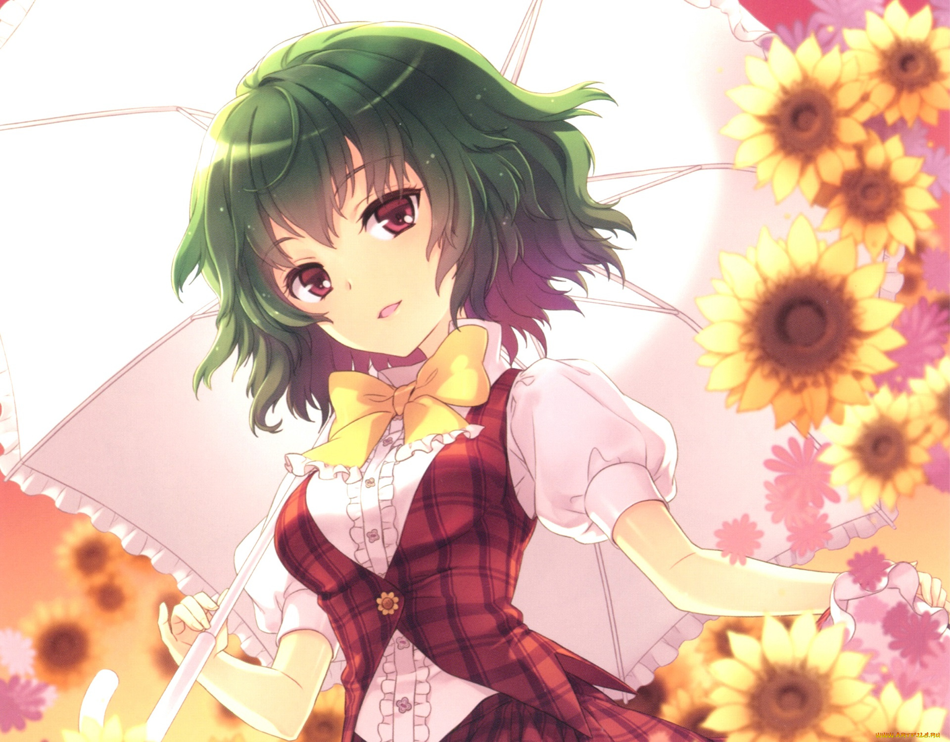 аниме, touhou, девушка