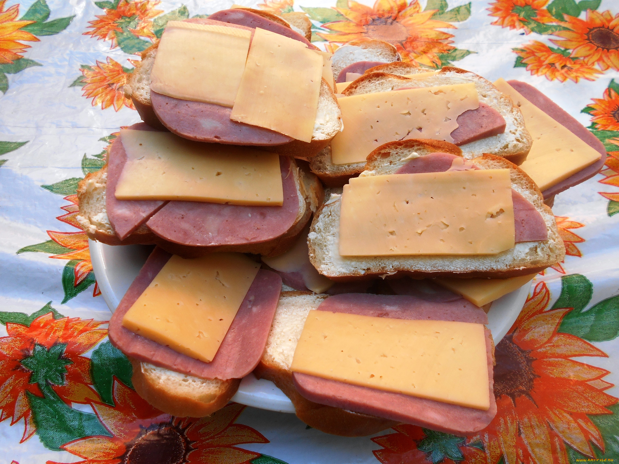 еда, бутерброды, , гамбургеры, , канапе, сыр, колбаса, хлеб