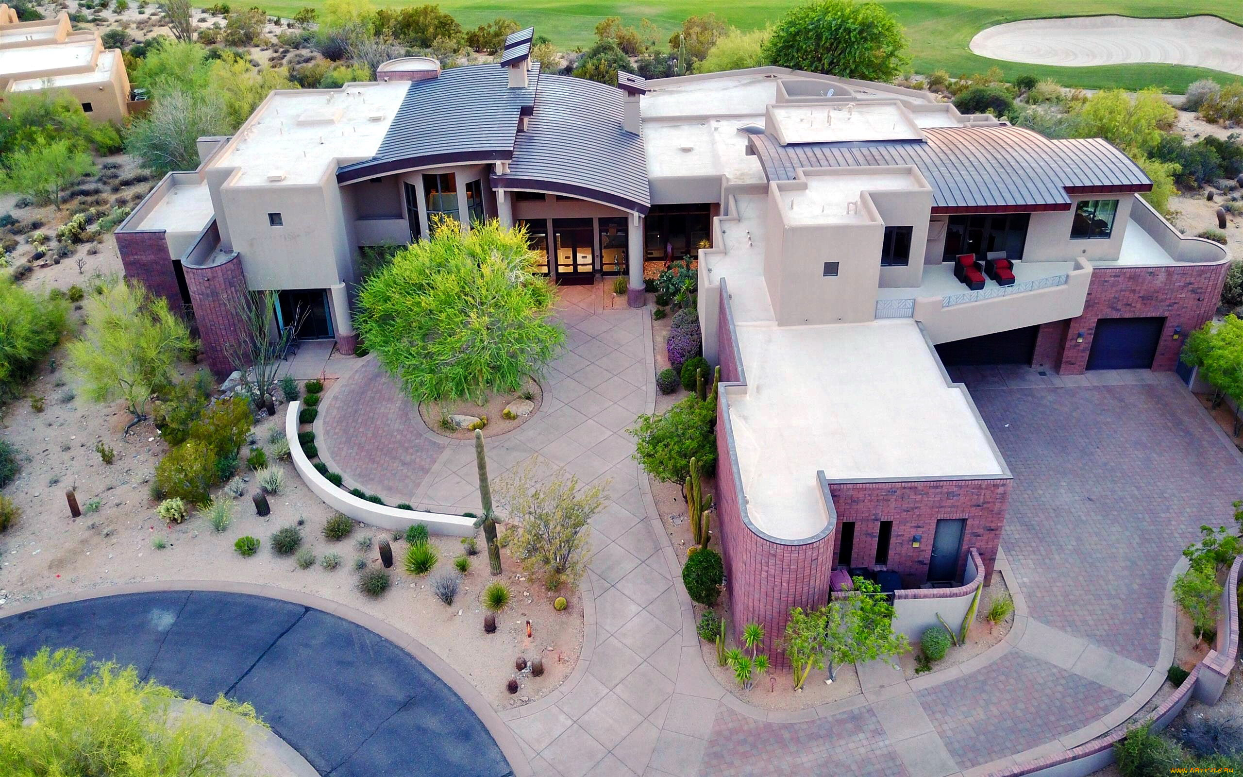 города, -, здания, , дома, вилла, панорама