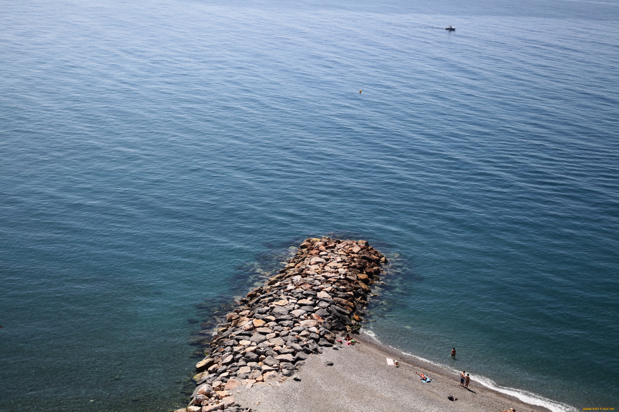 природа, побережье, камни