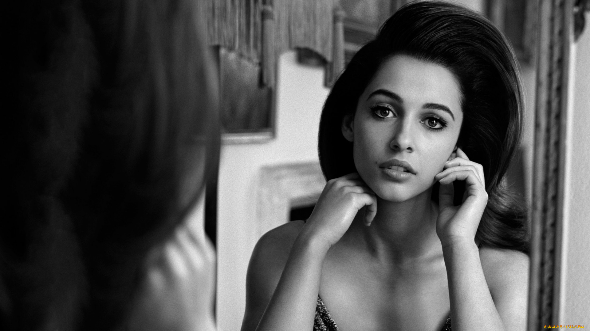 девушки, naomi, scott, монохром