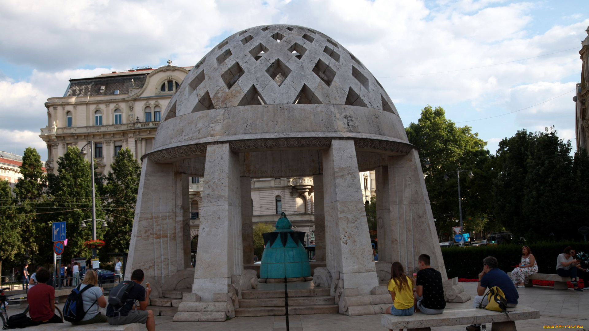 города, будапешт, , венгрия, каменное, сооружение