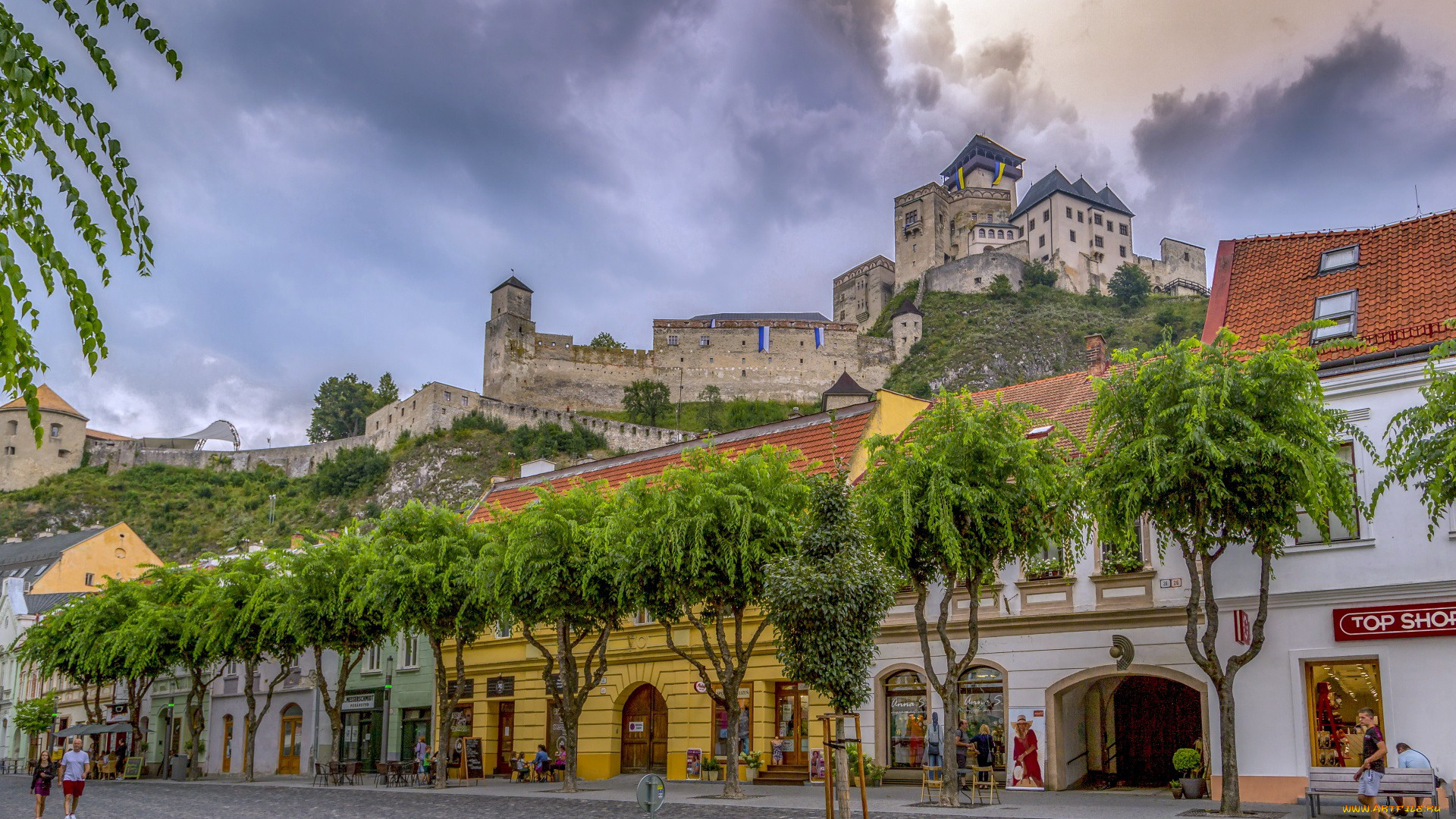 trencin, slovakia, города, -, улицы, , площади, , набережные