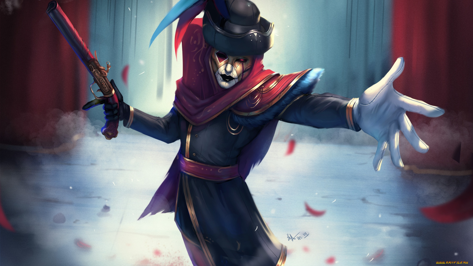 видео, игры, league, of, legends, пистолет, персонаж