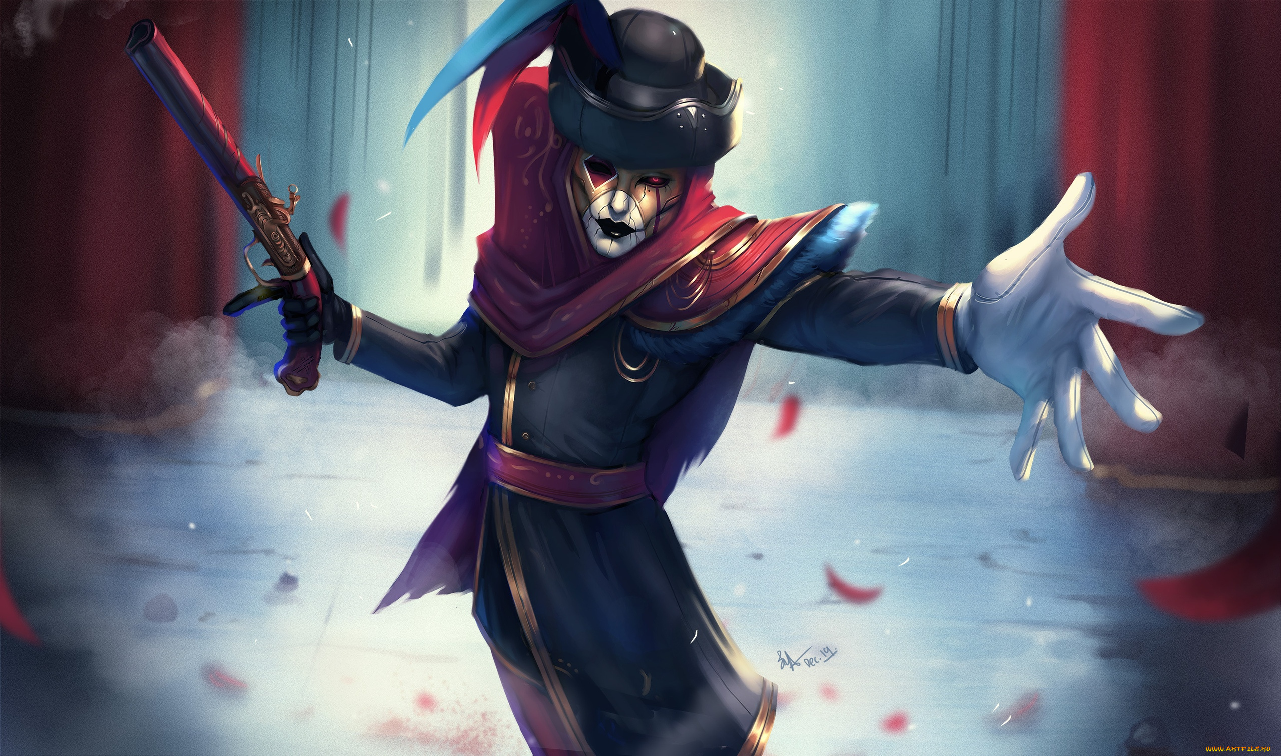 видео, игры, league, of, legends, пистолет, персонаж