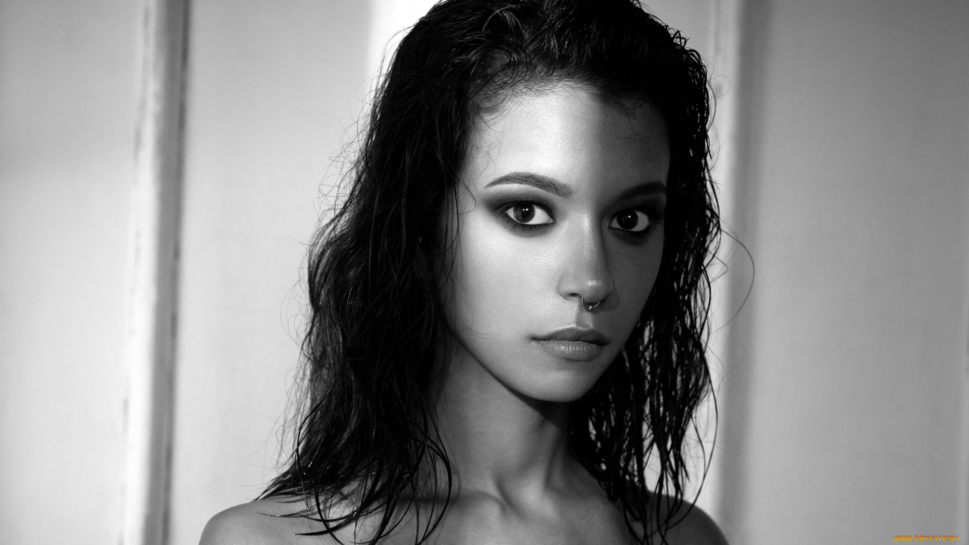 девушки, -, черно-белые, монохром