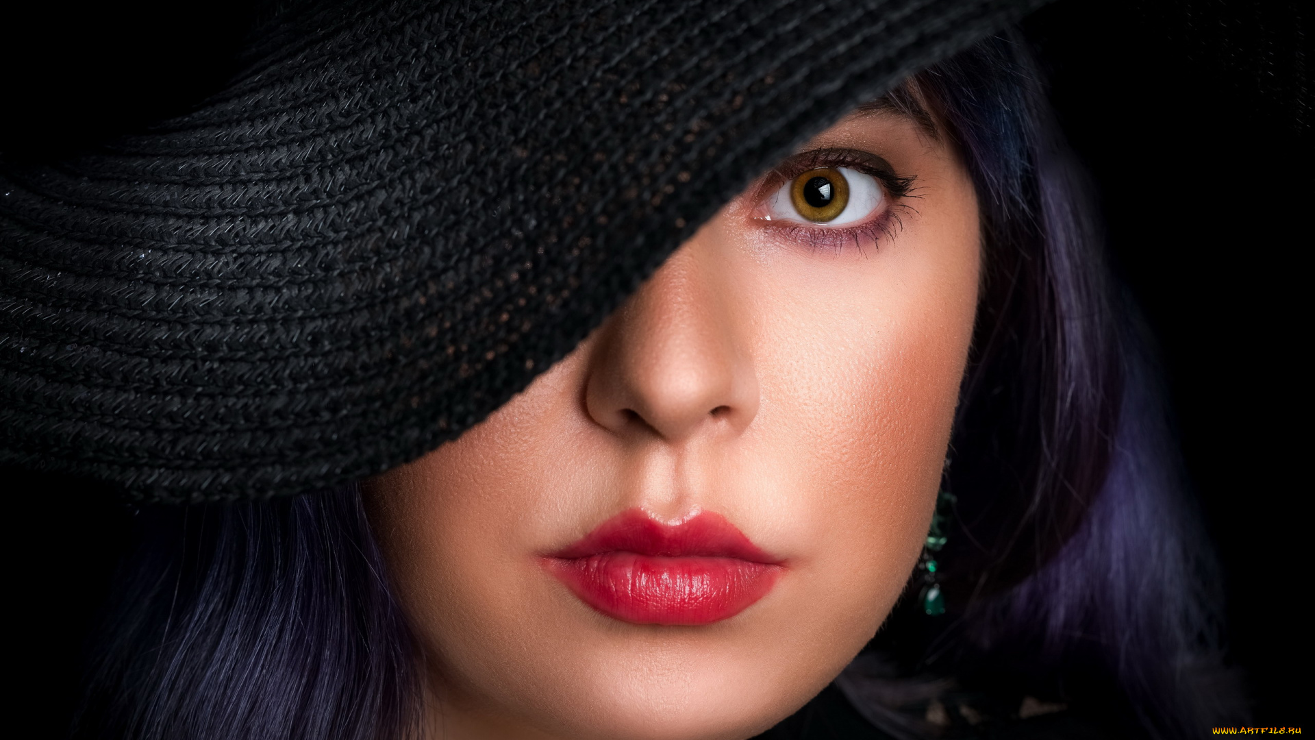 девушки, -, лица, , портреты, шляпа, мария, бобровская