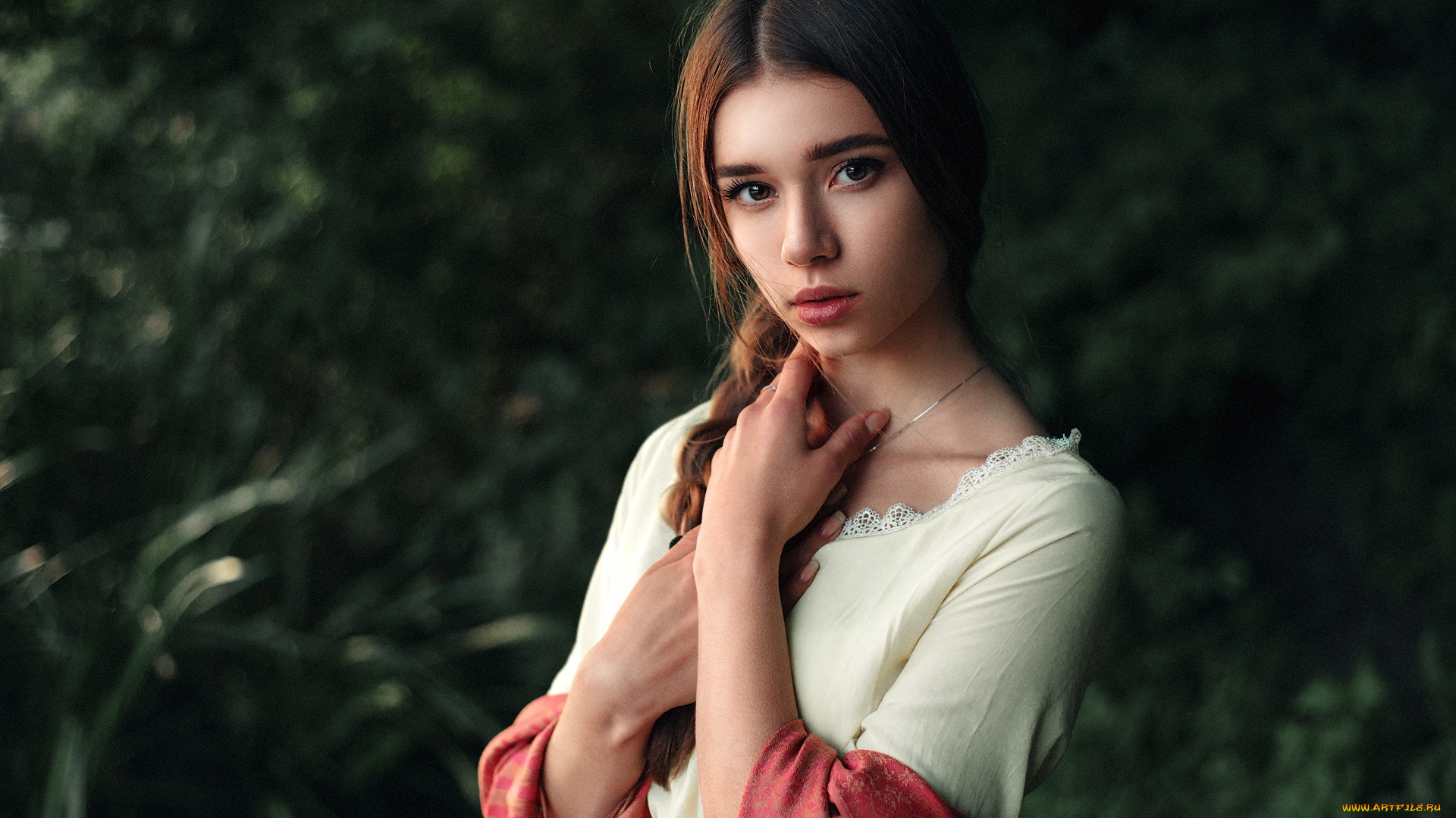 девушки, -, лица, , портреты, взгляд