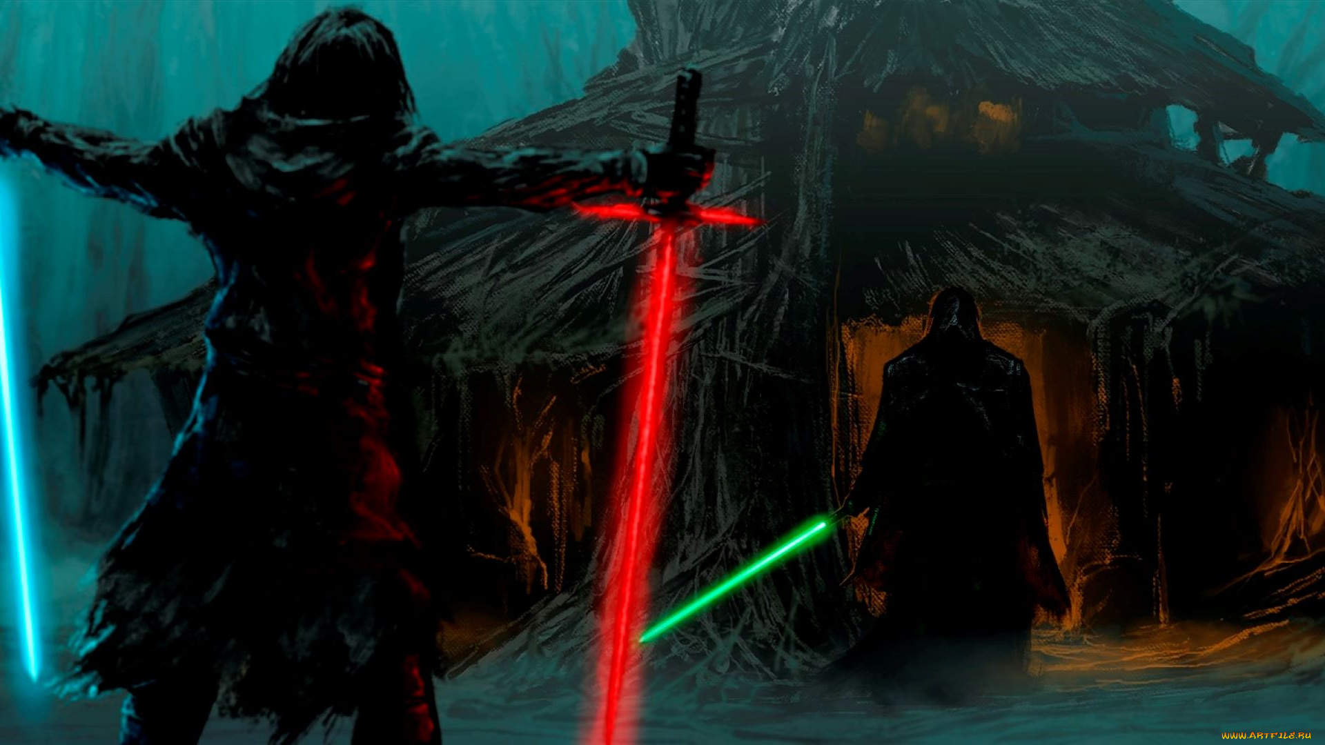 фэнтези, _star, wars, кайло, рен, оружие, домик