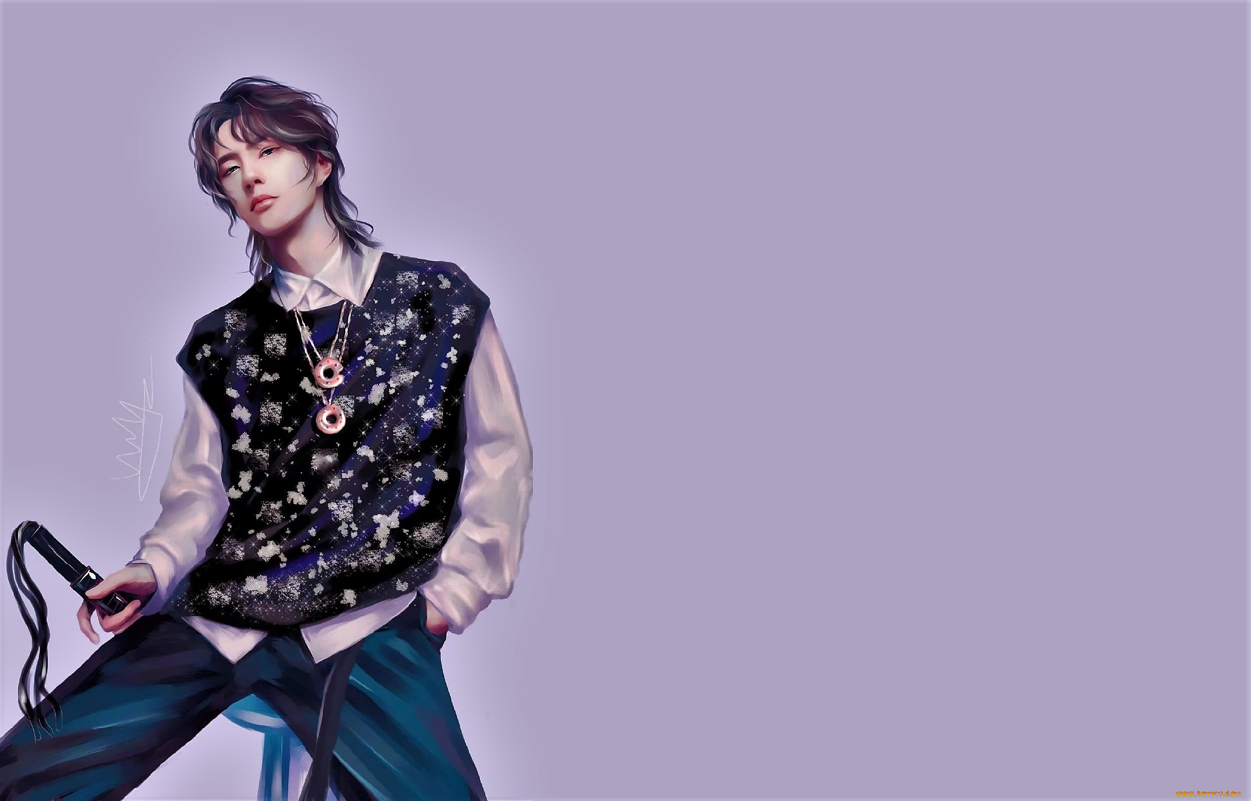 рисованное, люди, ван, ибо