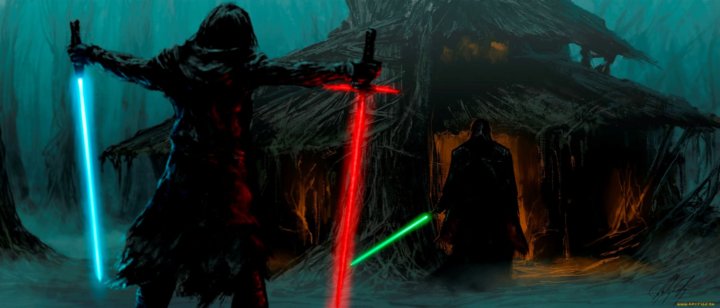 фэнтези, _star, wars, кайло, рен, оружие, домик