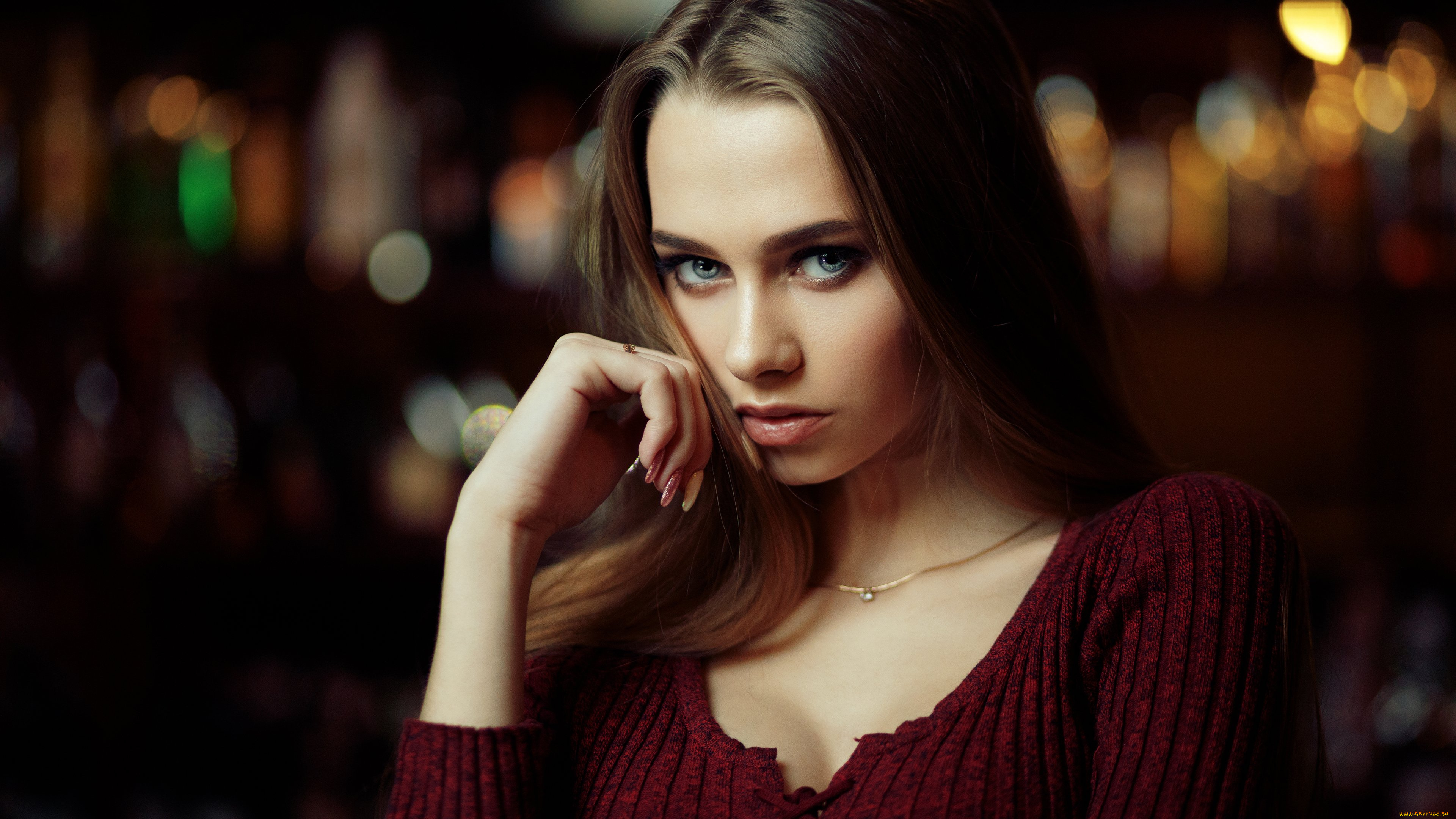 девушки, -, лица, , портреты, ева, фёдорова