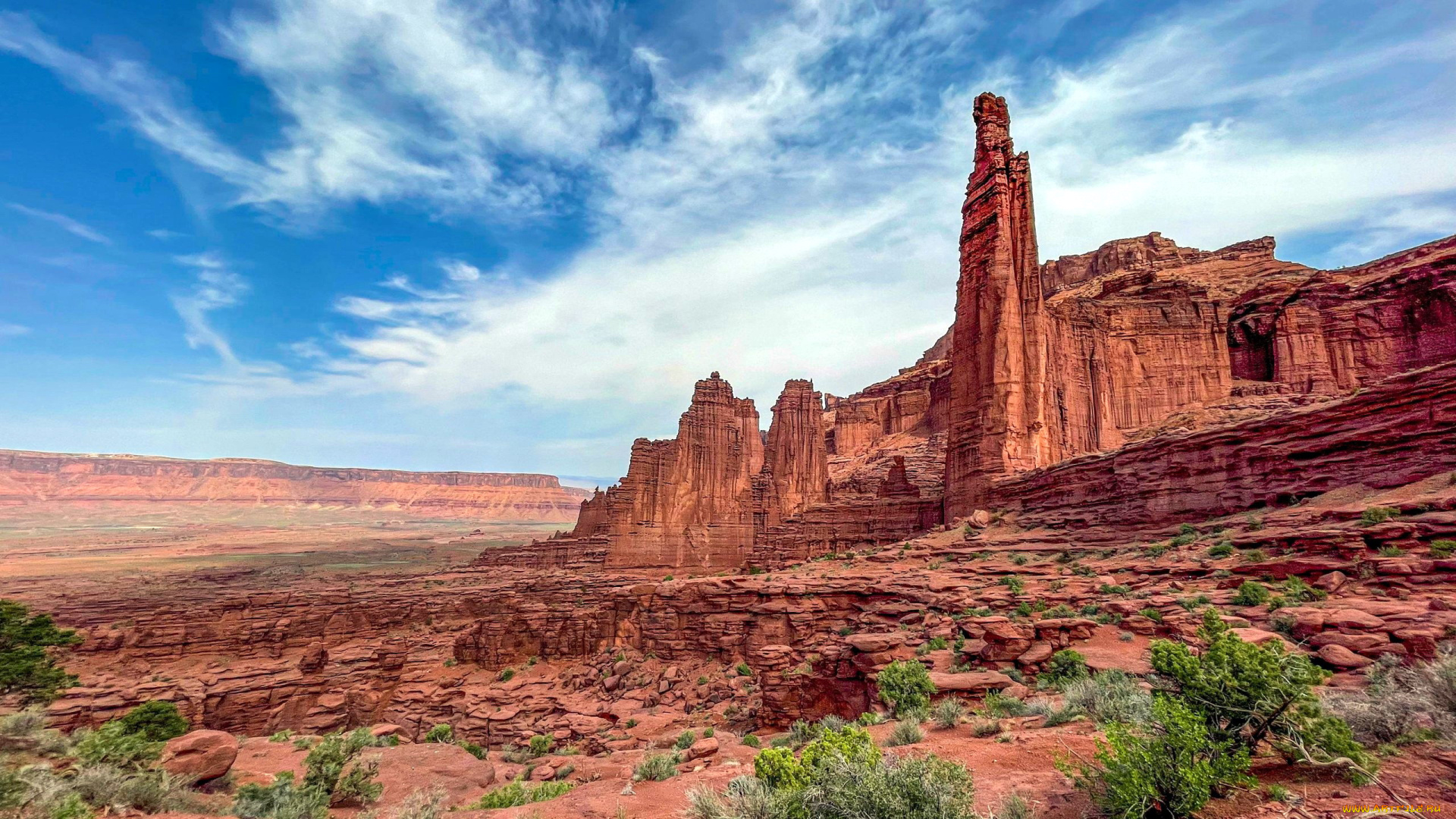 fisher, towers, utah, природа, горы, fisher, towers