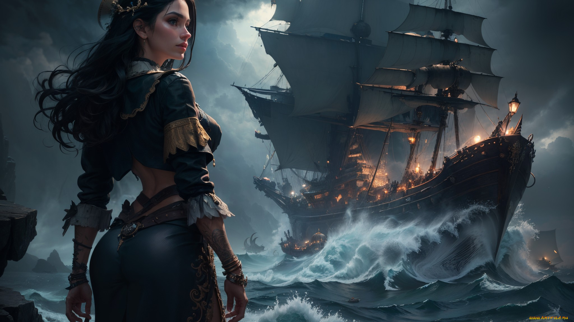 фэнтези, девушки, нейросети, графика, нейроарт, ai, art, нейронные, сети, рисунки, нейро, искусство