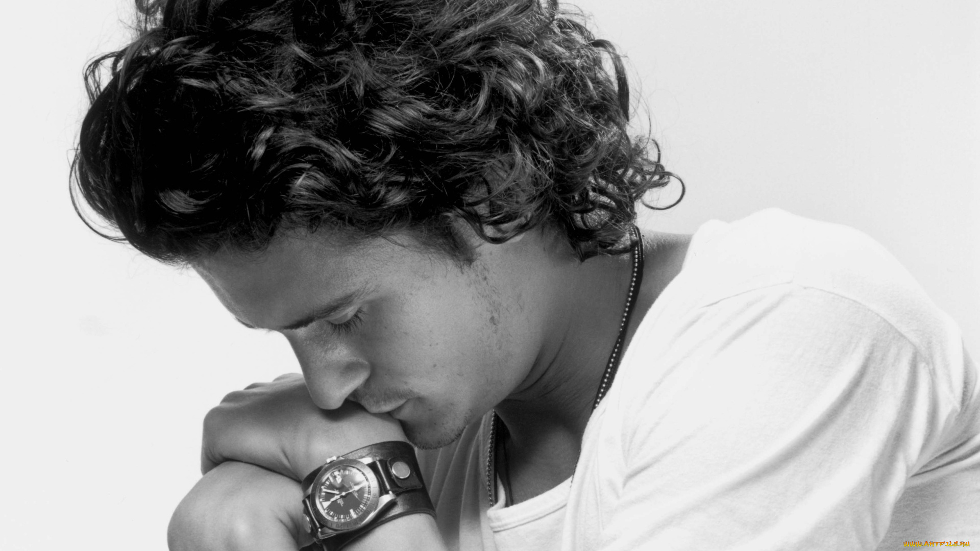 мужчины, orlando, bloom, актер, футболка, часы