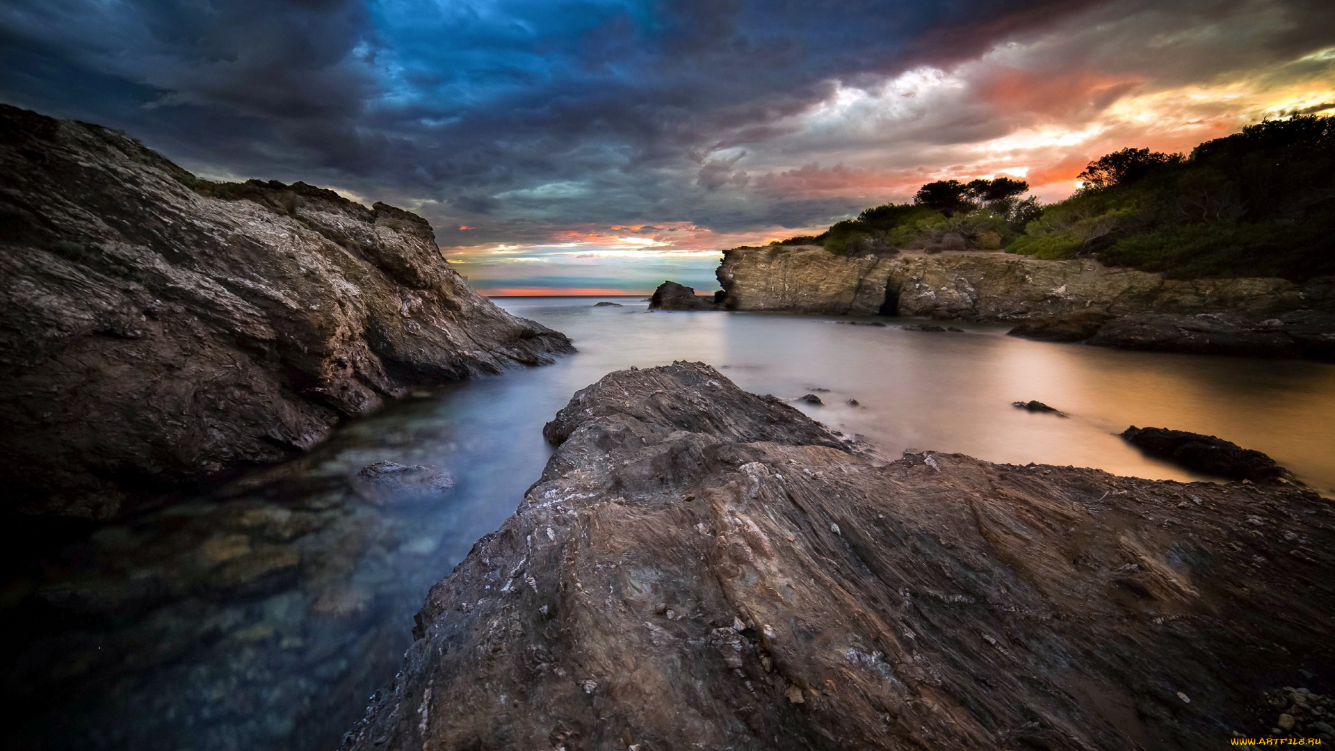 природа, побережье, пейзаж