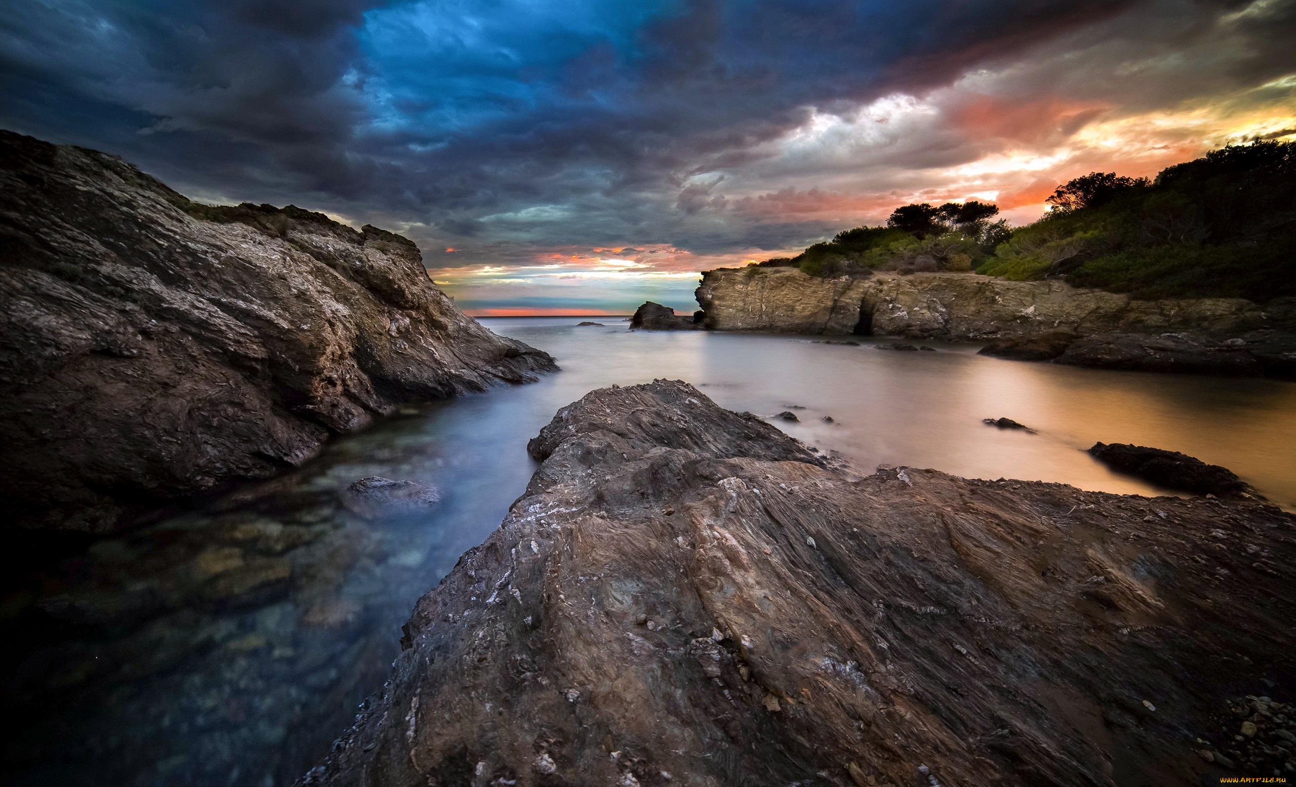 природа, побережье, пейзаж