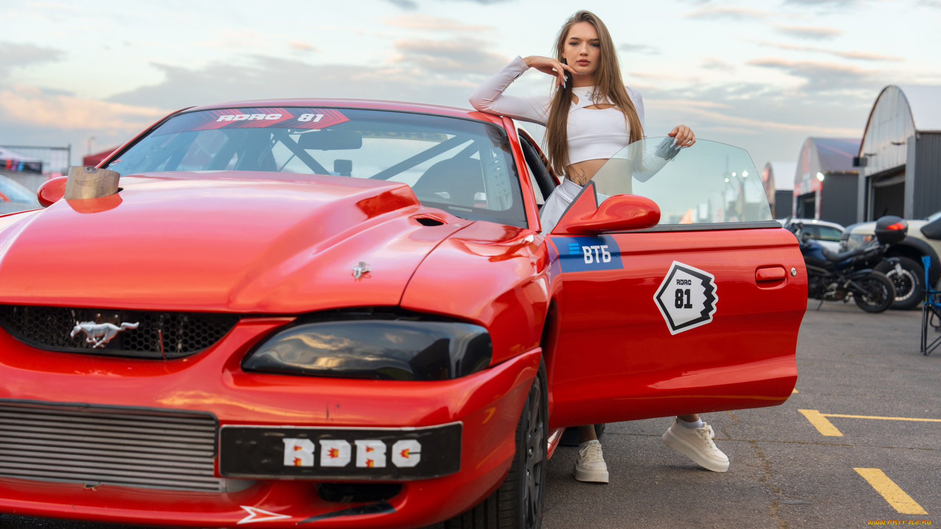 автомобили, -авто, с, девушками, ford, mustang