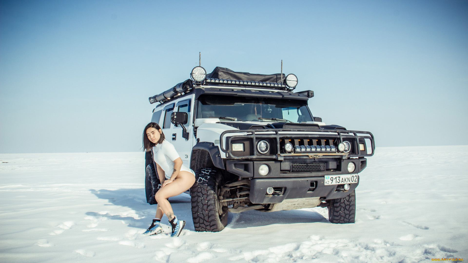 автомобили, -авто, с, девушками, hummer, h2