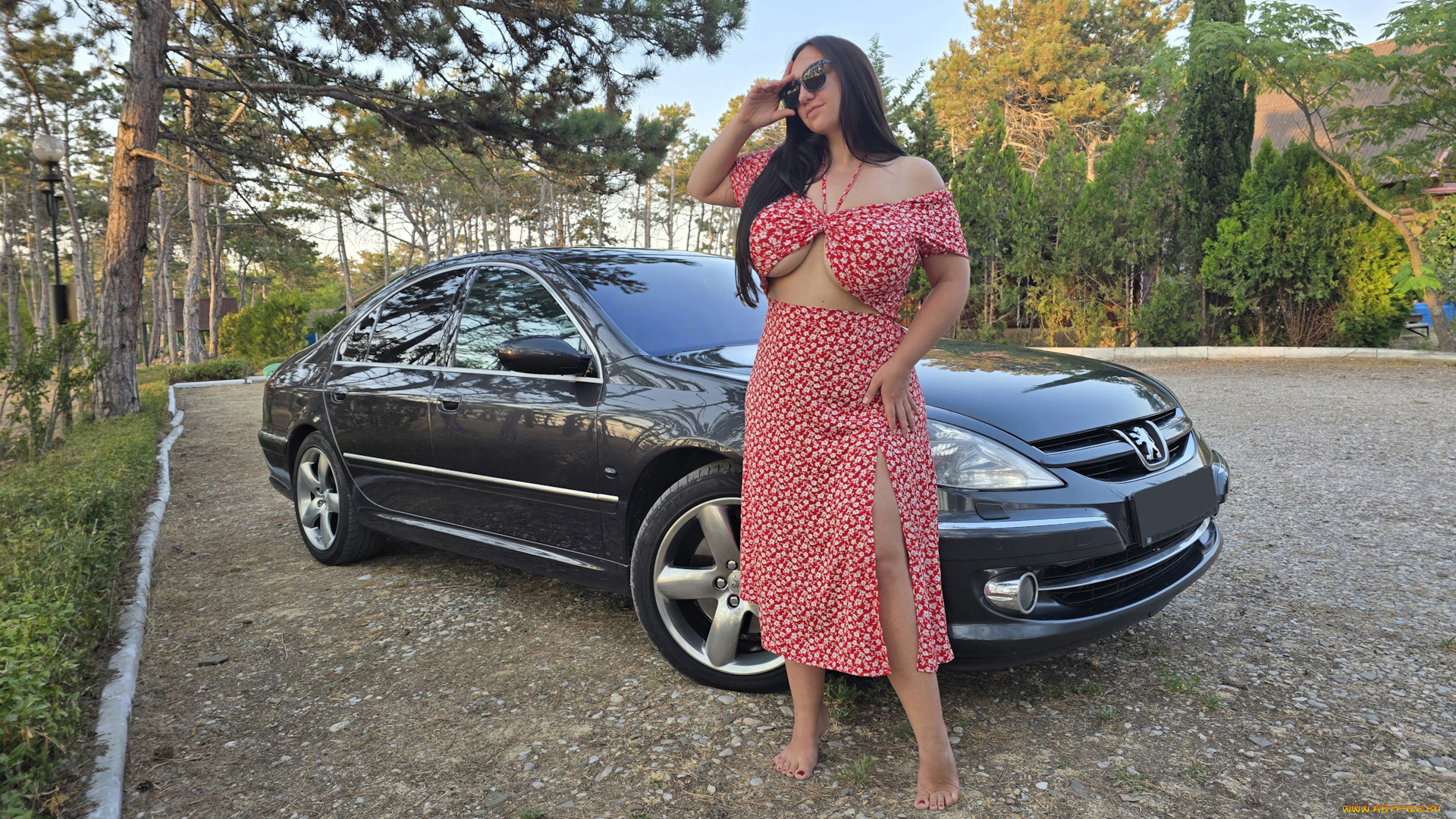 автомобили, -авто, с, девушками, peugeot, 607, v6