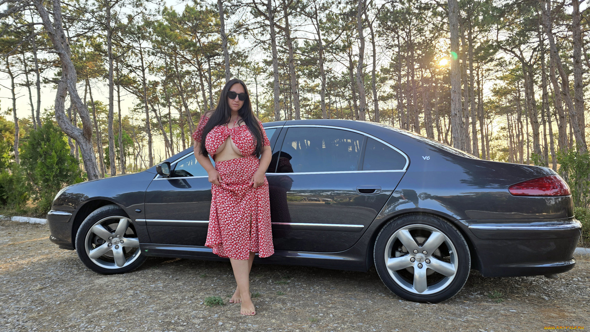 автомобили, -авто, с, девушками, peugeot, 607, v6