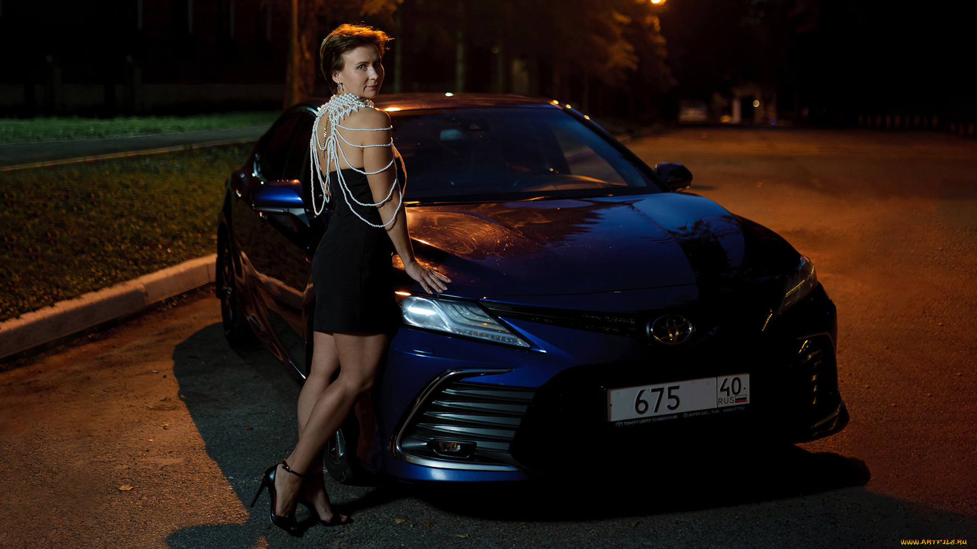 автомобили, -авто, с, девушками, toyota, camry