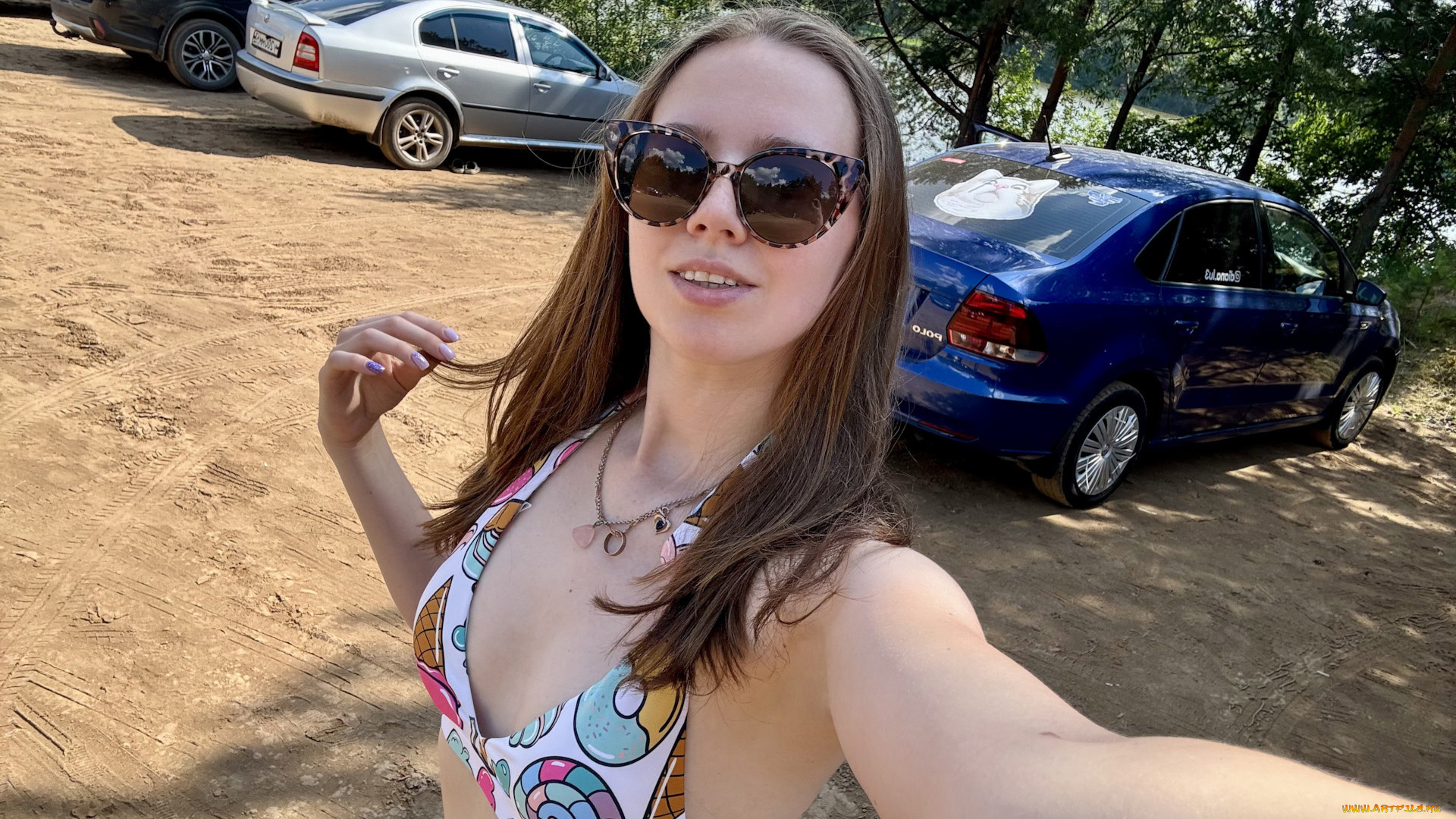 автомобили, -авто, с, девушками, volkswagen, polo