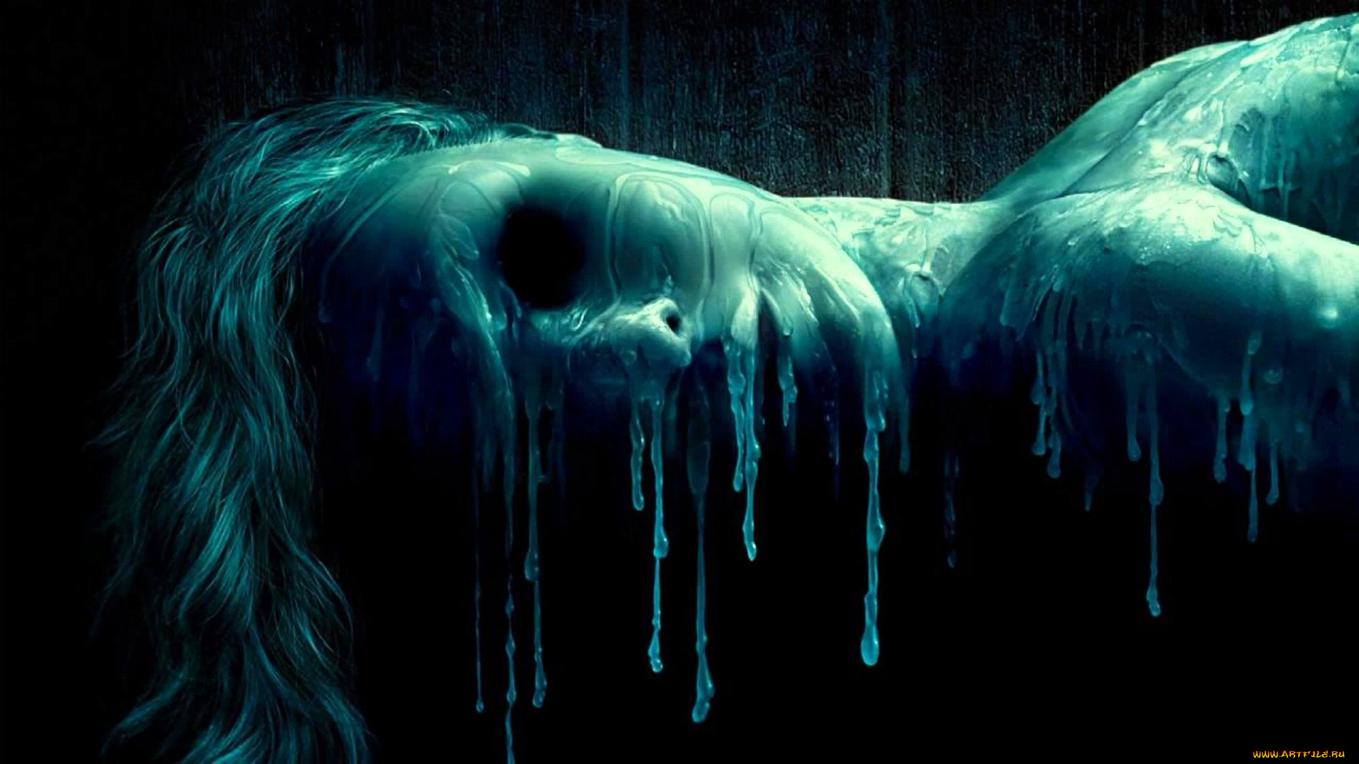 кино, фильмы, house, of, wax, женщина, воск, потеки