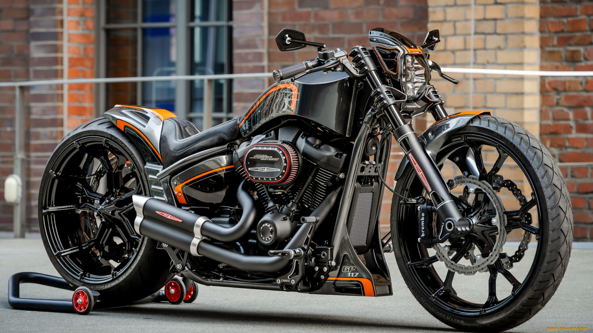 мотоциклы, harley-davidson, softail, breakout, 117, customized, custombikes, gp-suzuka