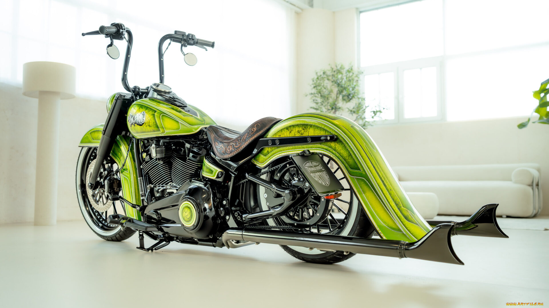 мотоциклы, harley-davidson, softail, heritage, chicano, customized, custombike, el, sicario