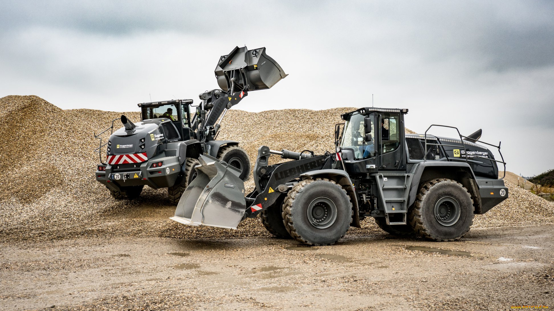 техника, фронтальные, погрузчики, liebherr