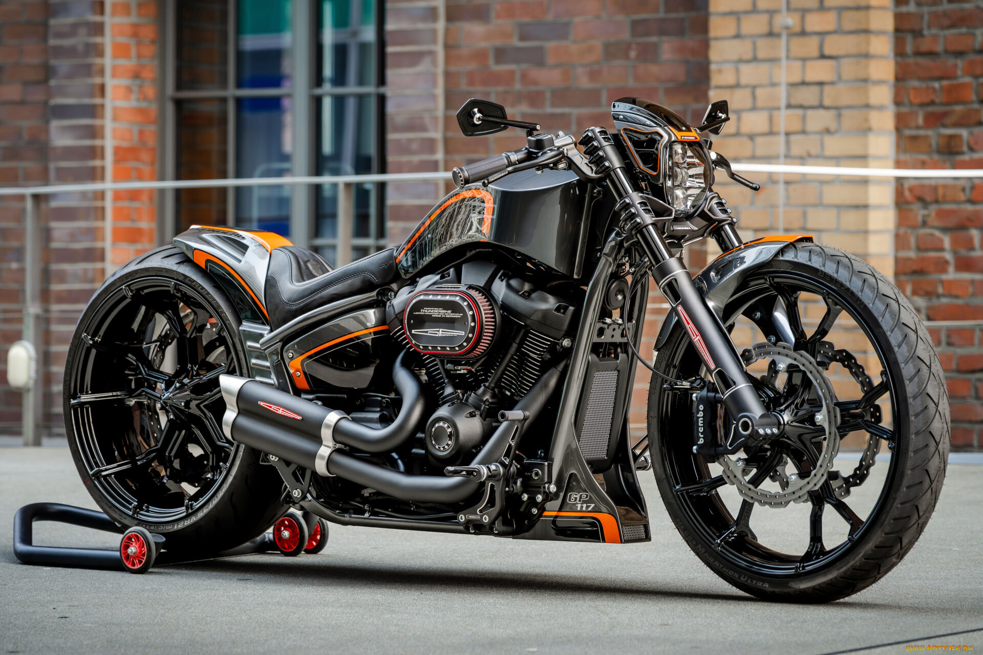 мотоциклы, harley-davidson, softail, breakout, 117, customized, custombikes, gp-suzuka
