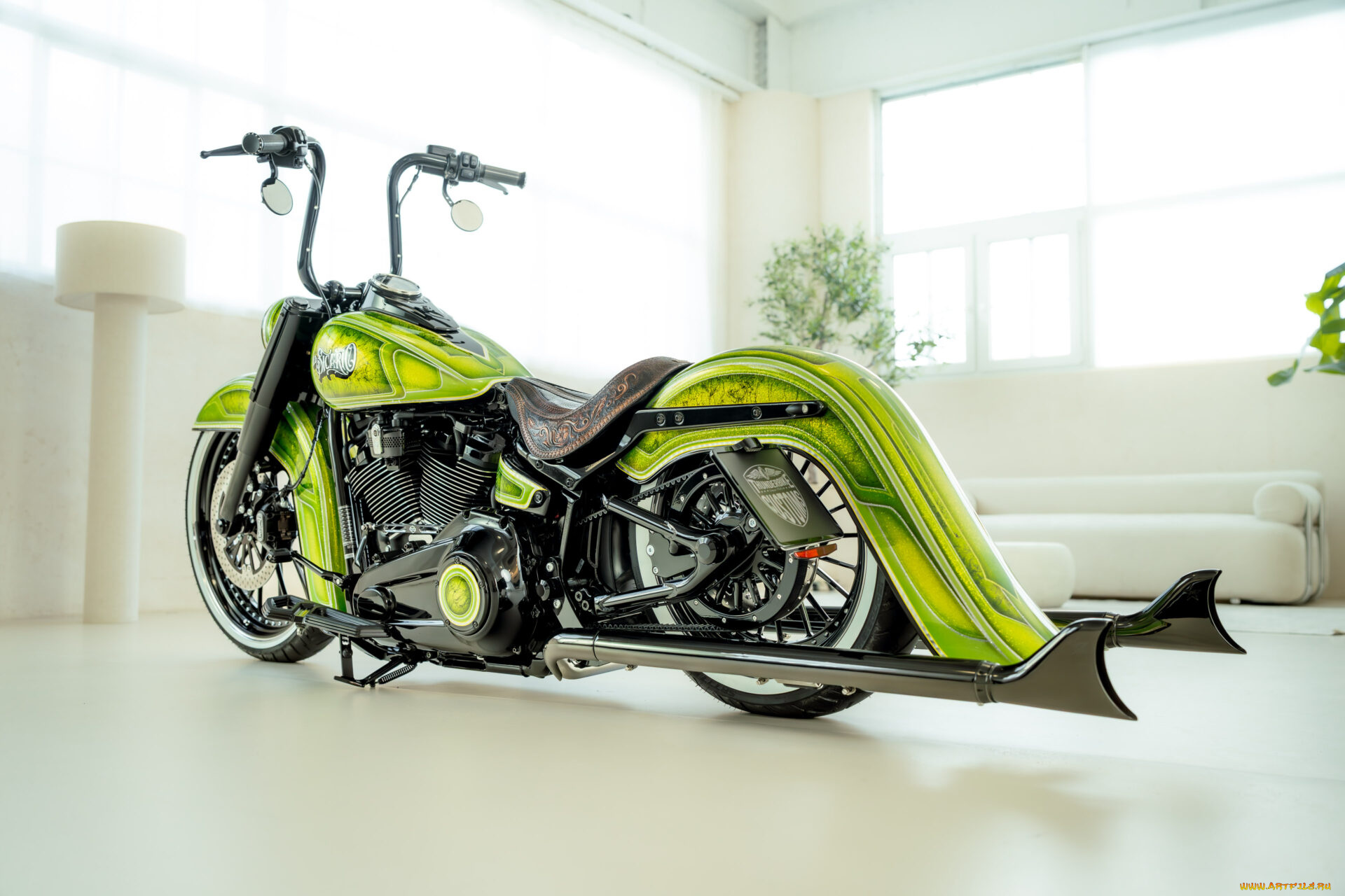 мотоциклы, harley-davidson, softail, heritage, chicano, customized, custombike, el, sicario