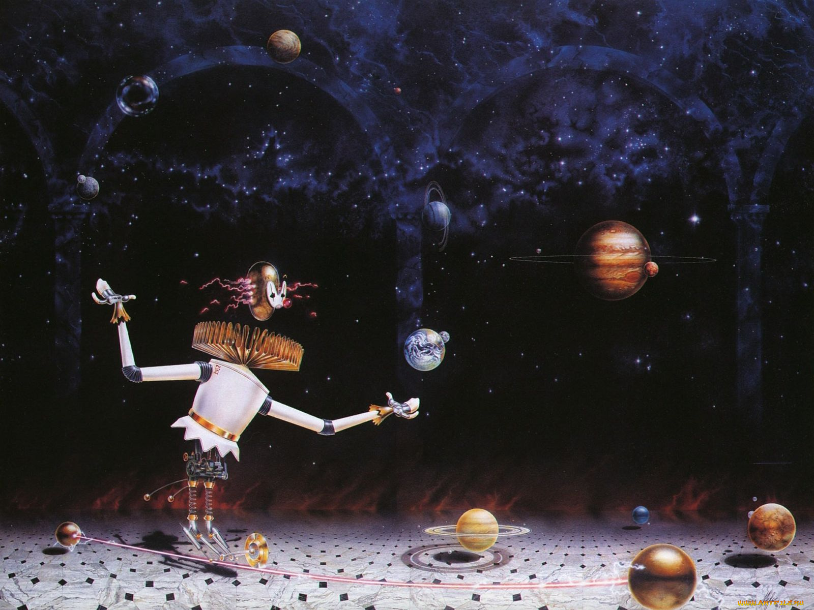 фэнтези, роботы, киборги, механизмы