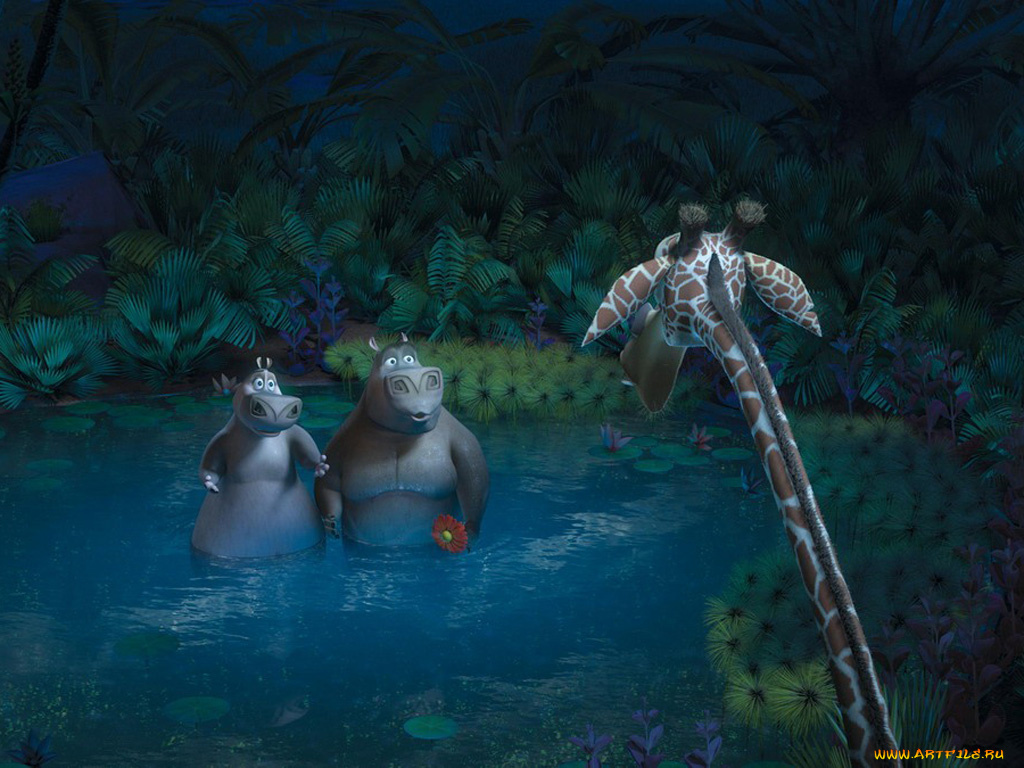 мультфильмы, madagascar, escape, africa