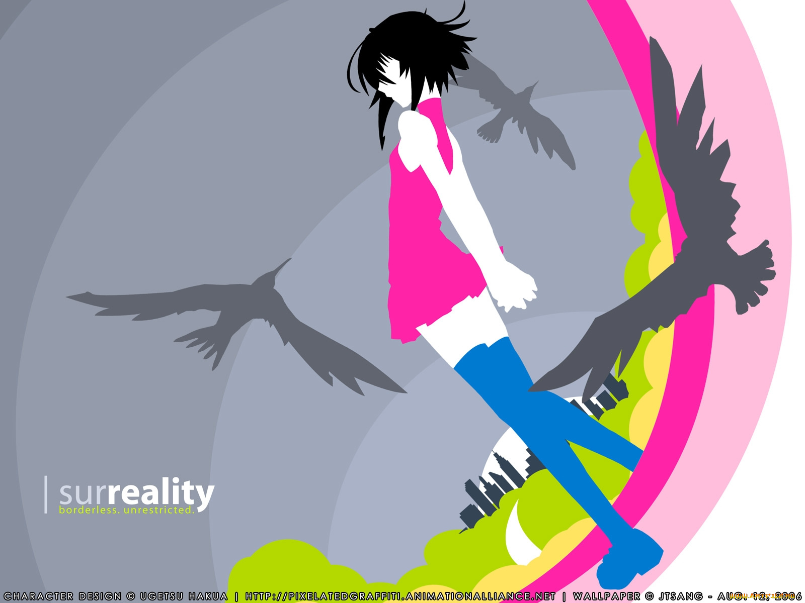 аниме, ugetsu, hakua, artbook