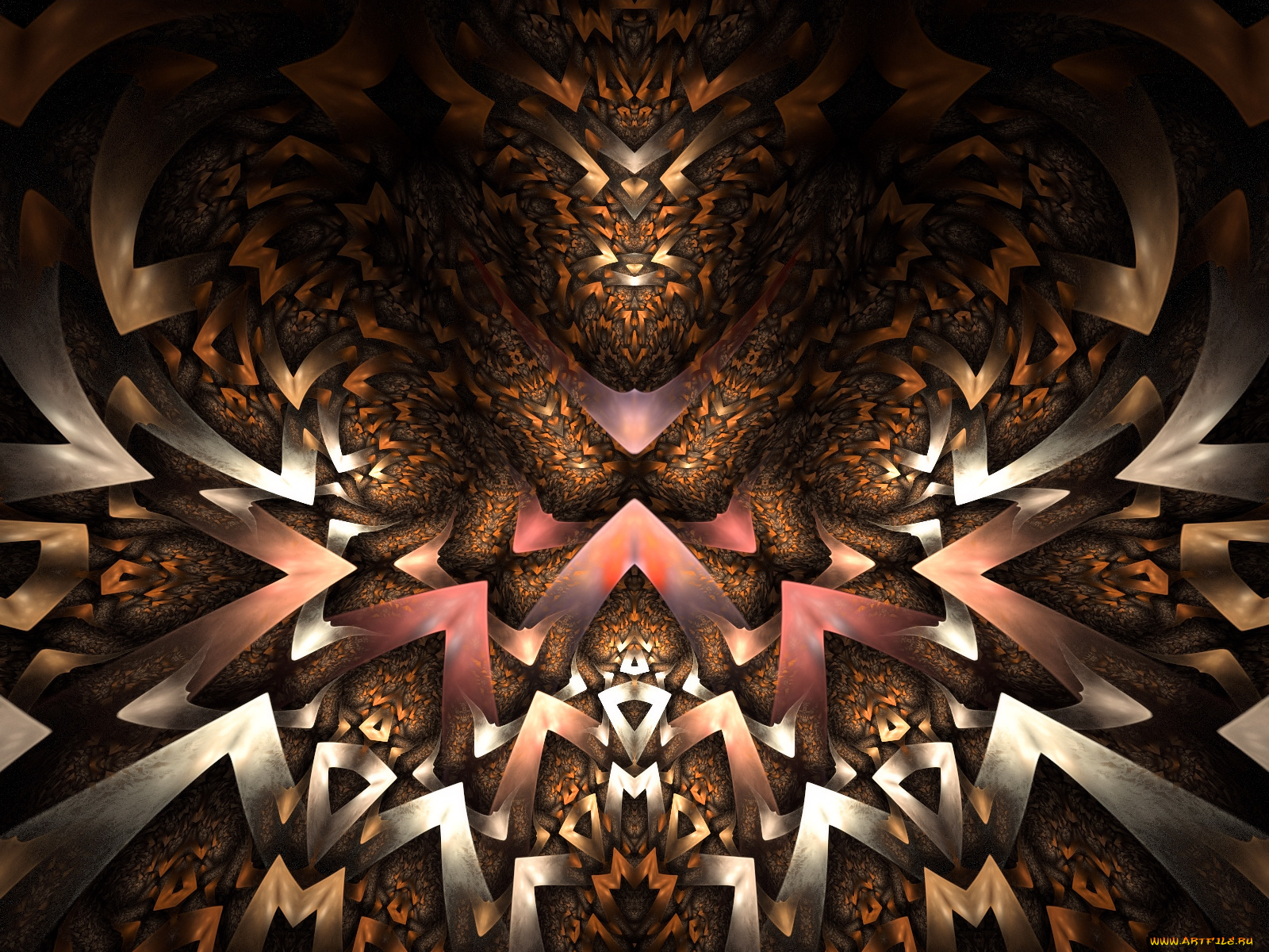 3д, графика, fractal, фракталы, узор, тёмный, абстракция