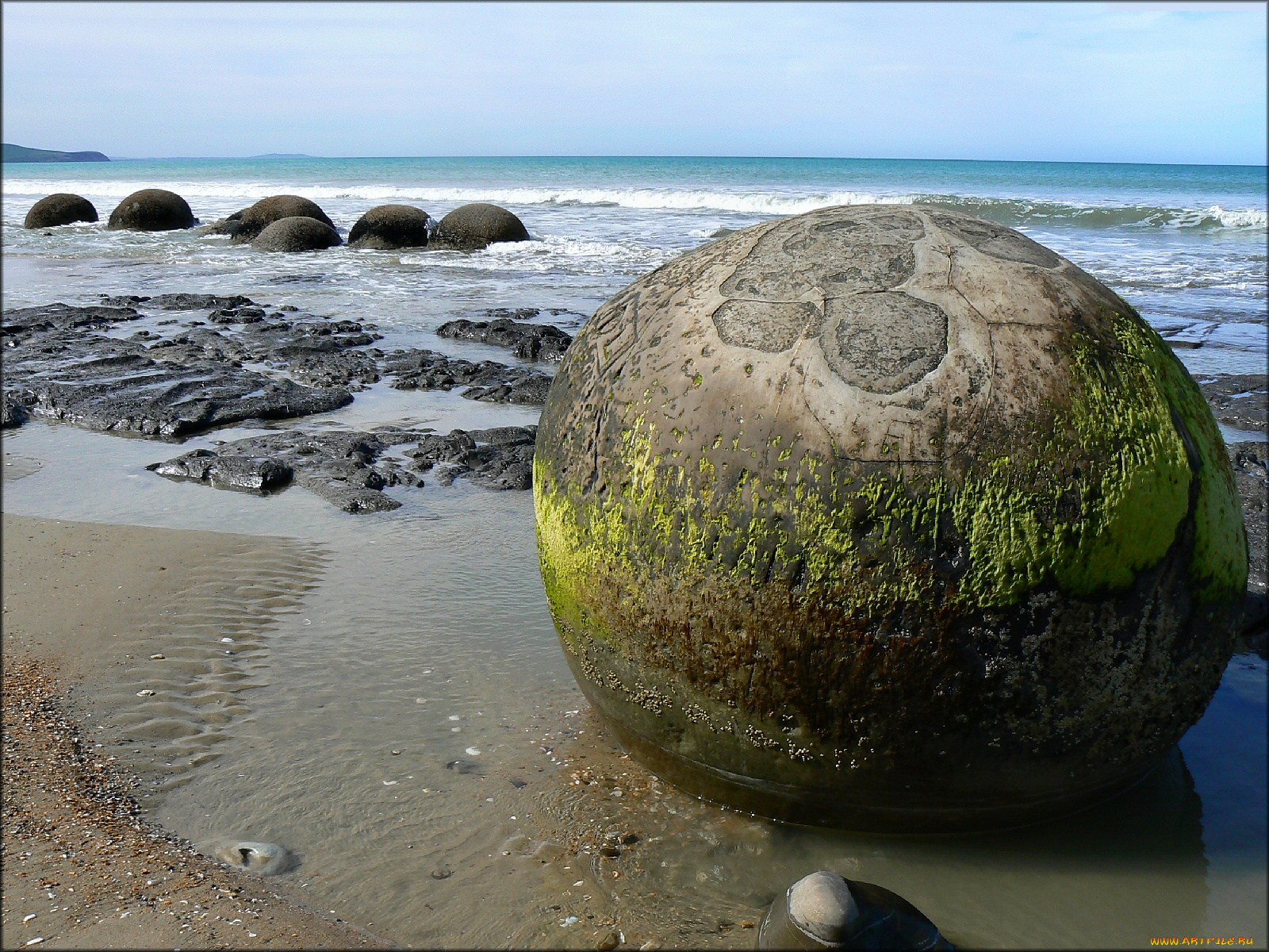 природа, камни, минералы, волны, море