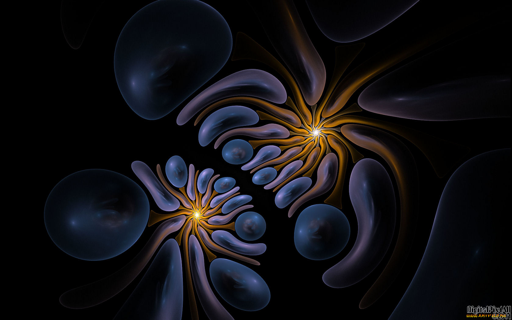 3д, графика, fractal, фракталы, тёмный, фрактал, узор