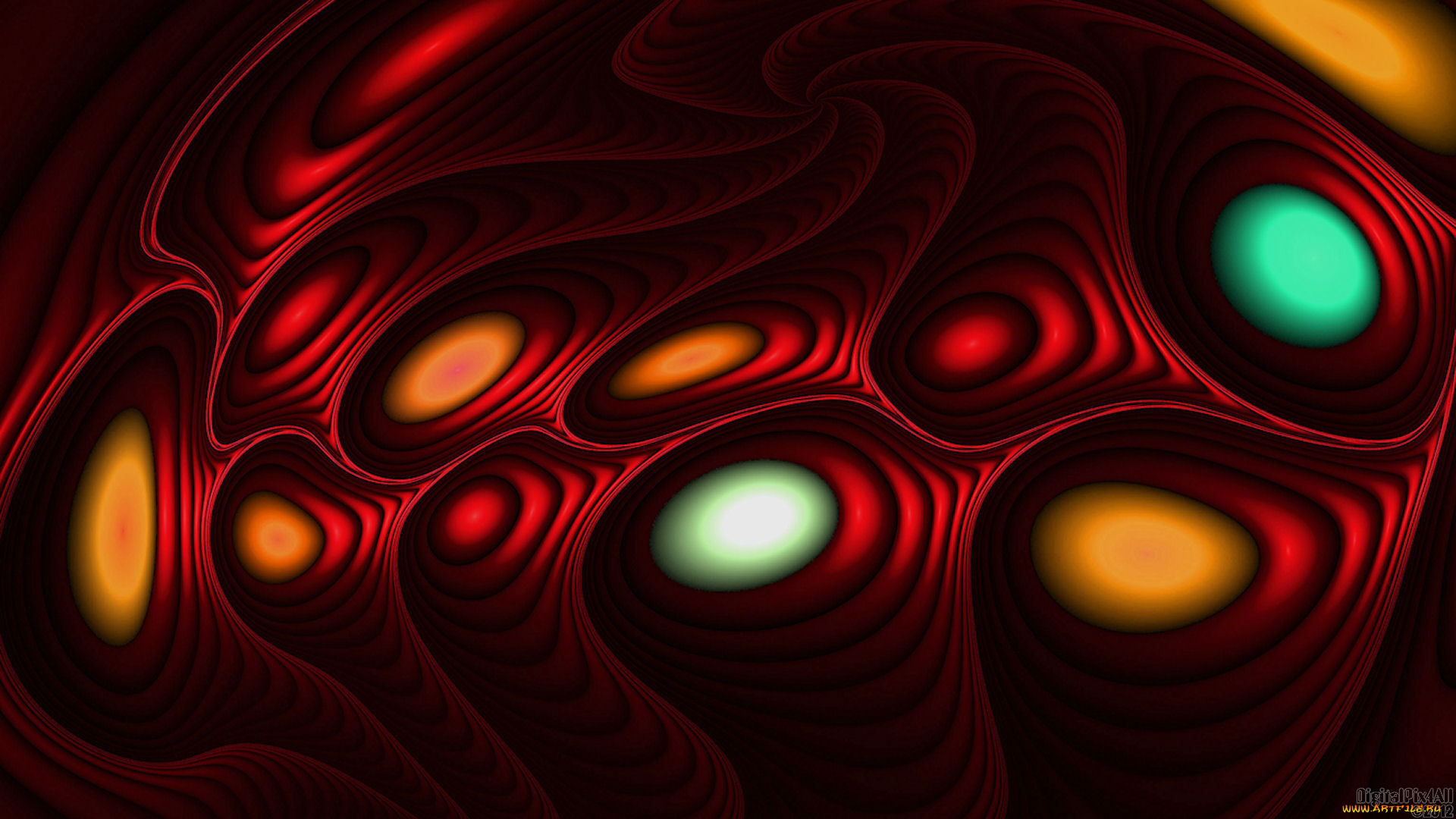 3д, графика, fractal, фракталы, узор, цвета, фон