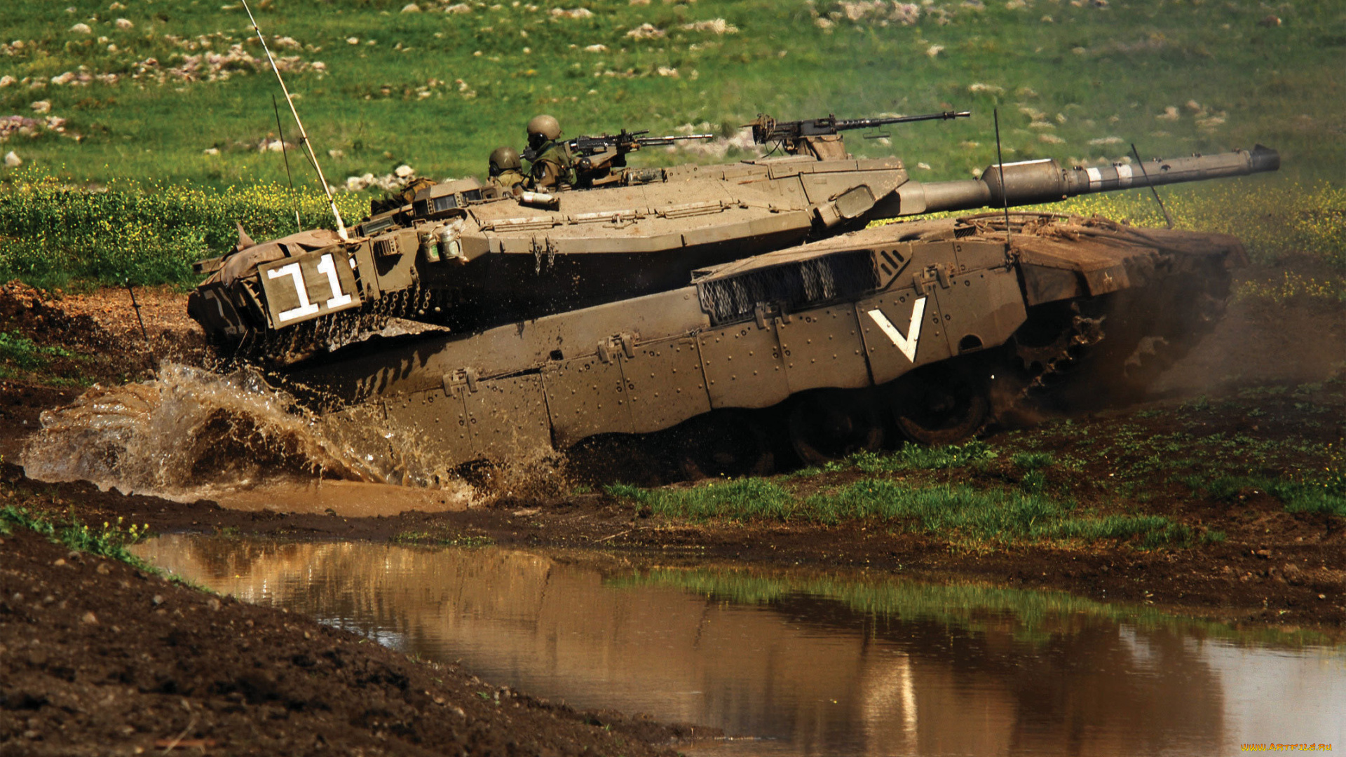 меркава, техника, военная, танк, грязь