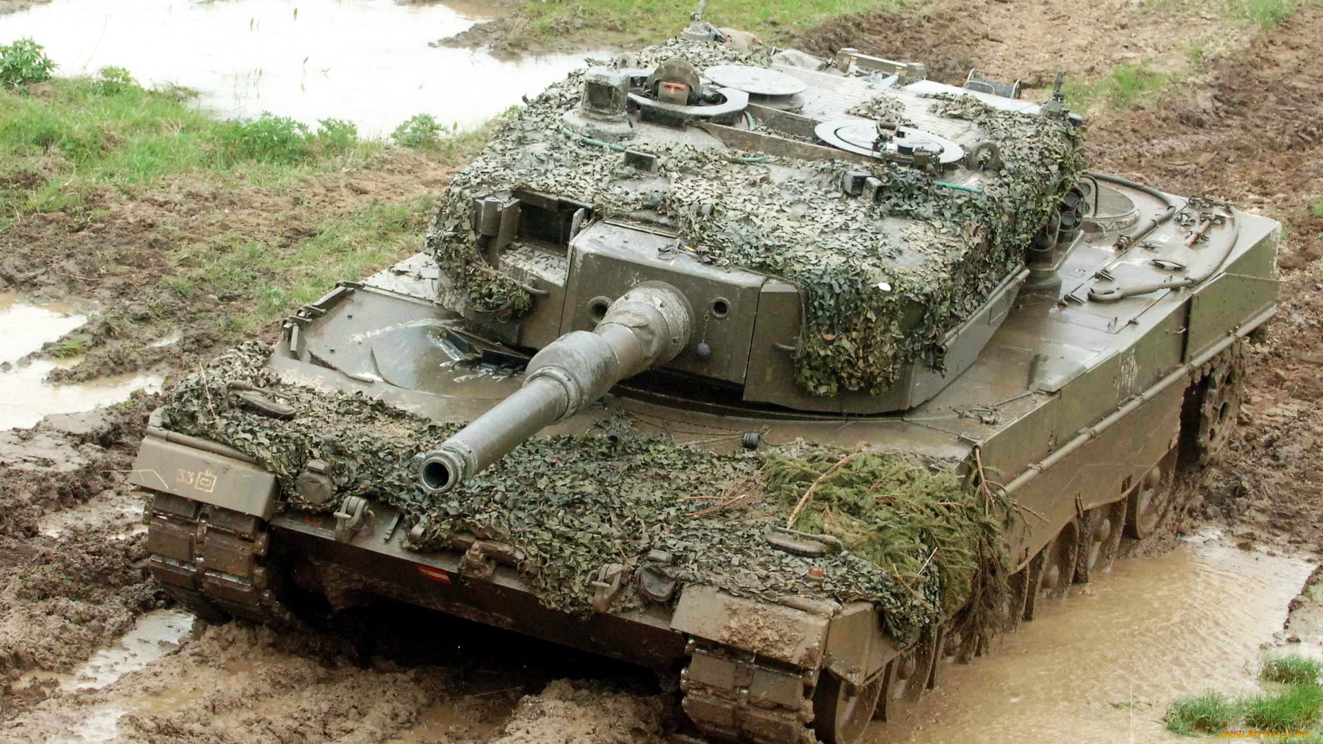 техника, военная, танк, грязь